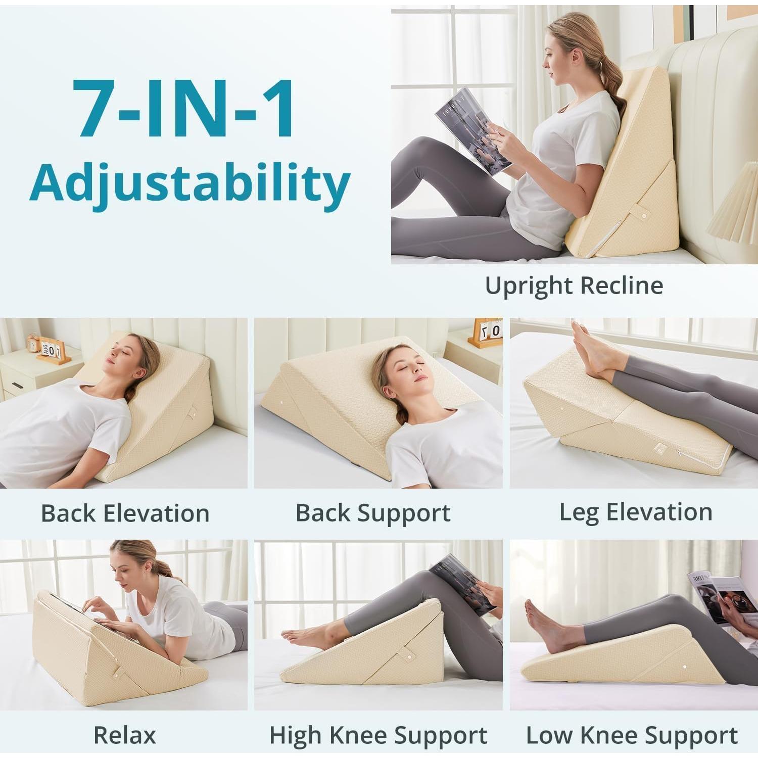 Almohada en Cuña Ajustable Sasttie 25.4 cm Espuma Viscoelástica