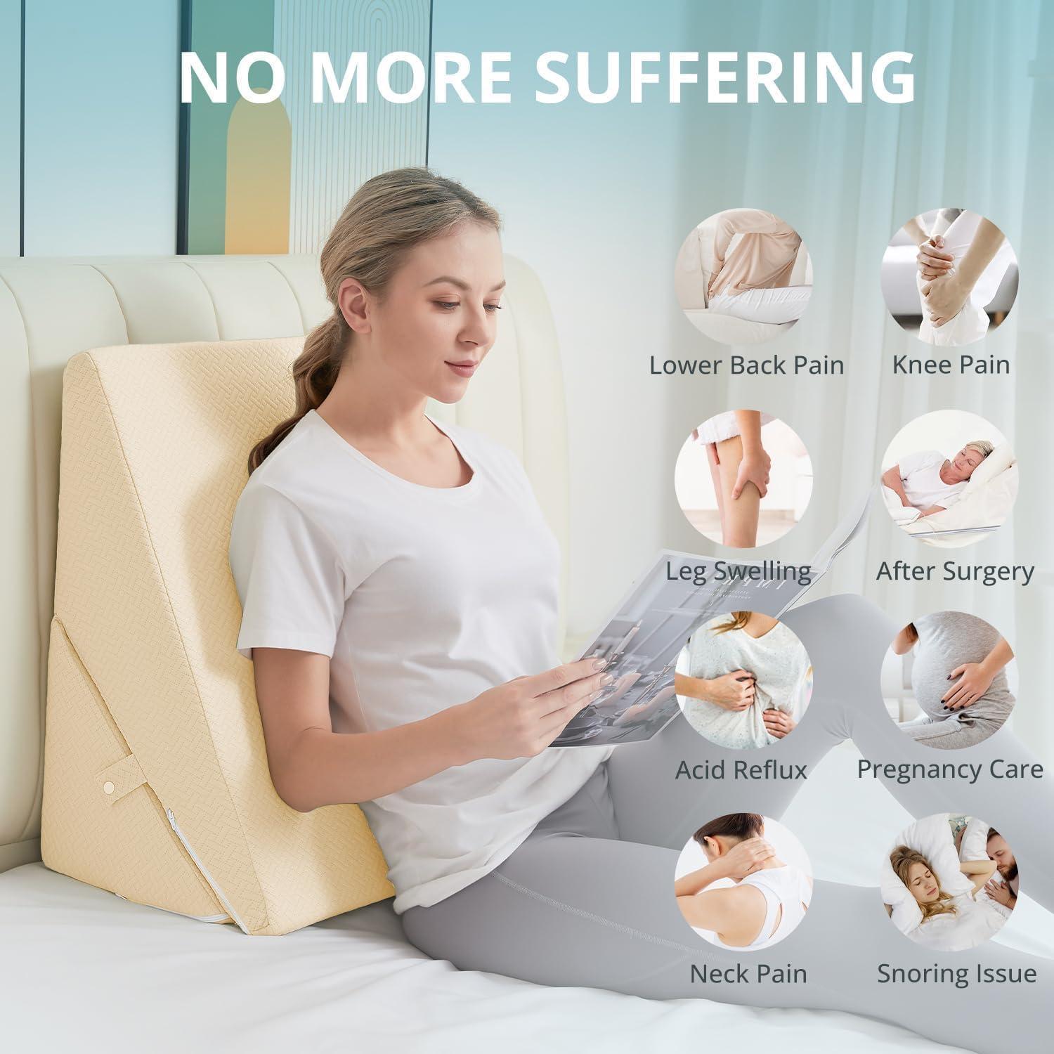 Almohada en Cuña Ajustable Sasttie 25.4 cm Espuma Viscoelástica