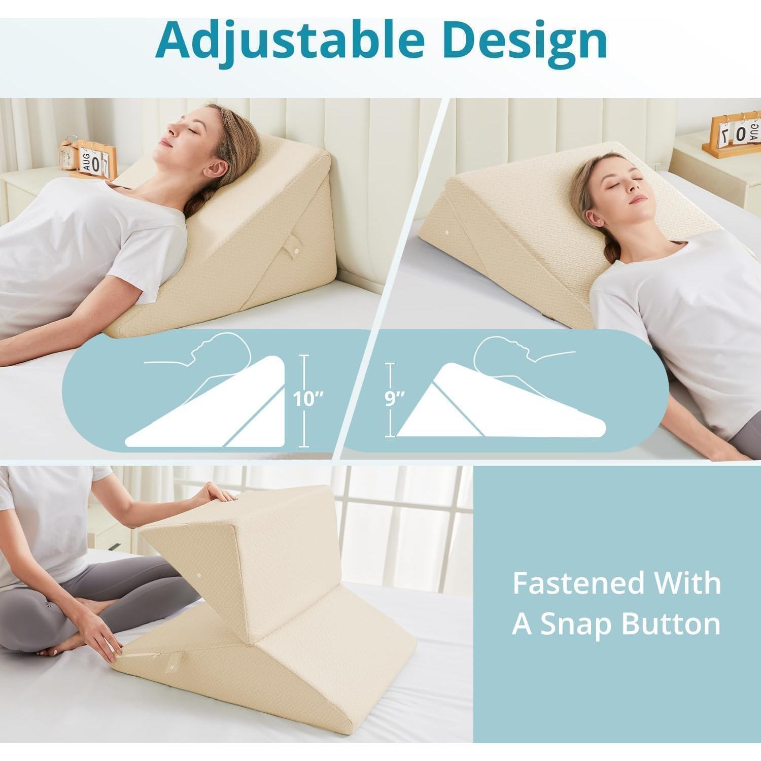 Almohada en Cuña Ajustable Sasttie 25.4 cm Espuma Viscoelástica