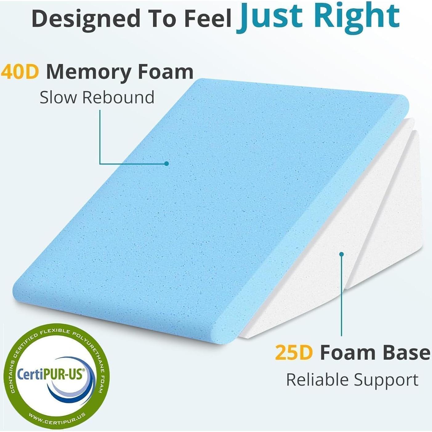 Almohada en Cuña Ajustable Sasttie 25.4 cm Espuma Viscoelástica