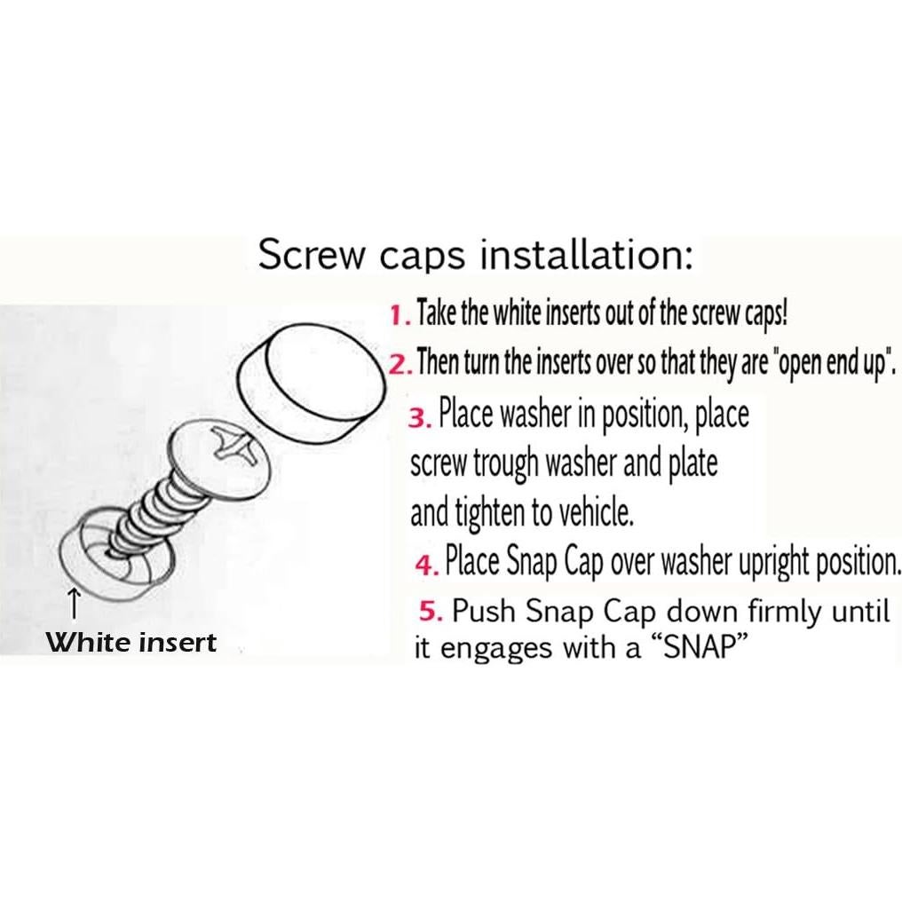 Marco de Placa de Licencia LFPartS Acero Inoxidable con Tornillos M5x16