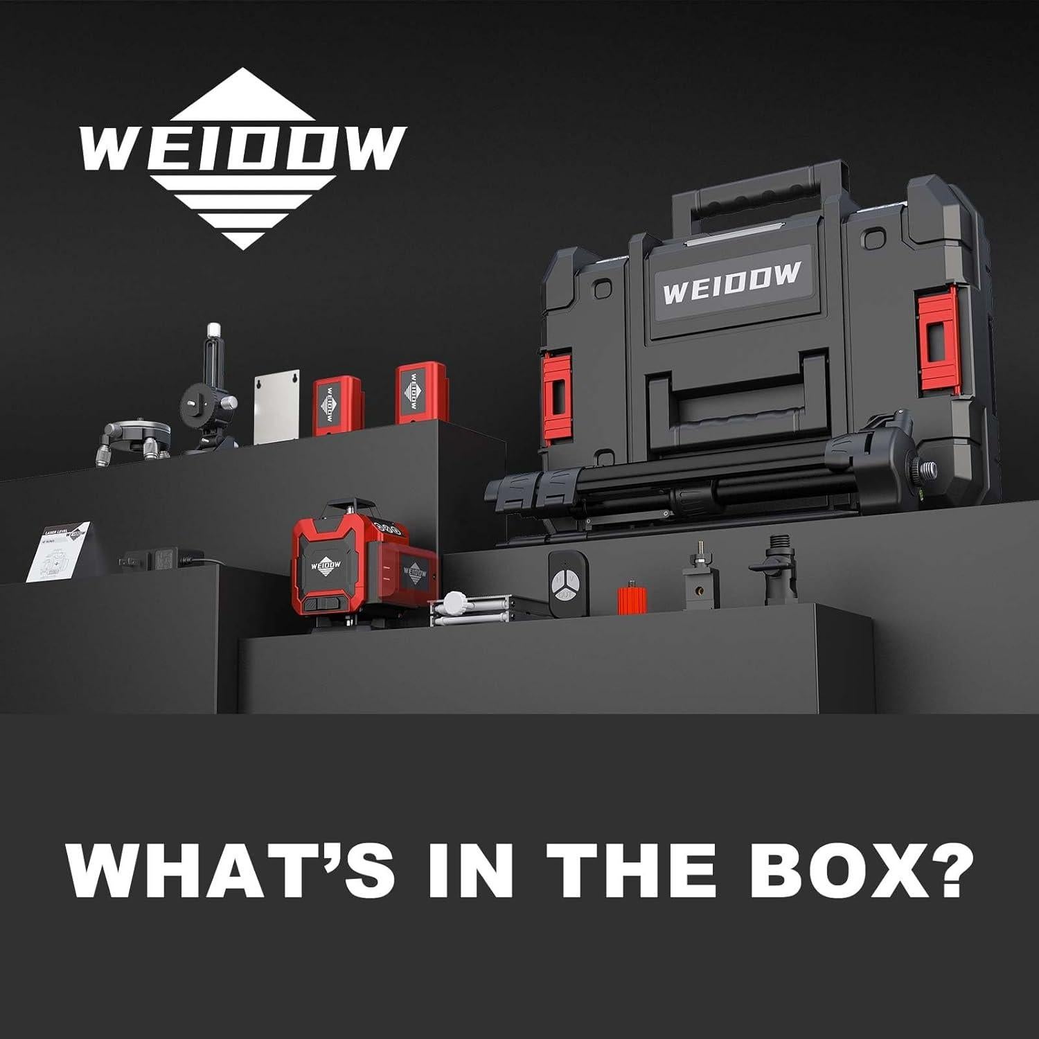 Nivel láser autocompensado WEIDDW 16 líneas 4D verde 360°