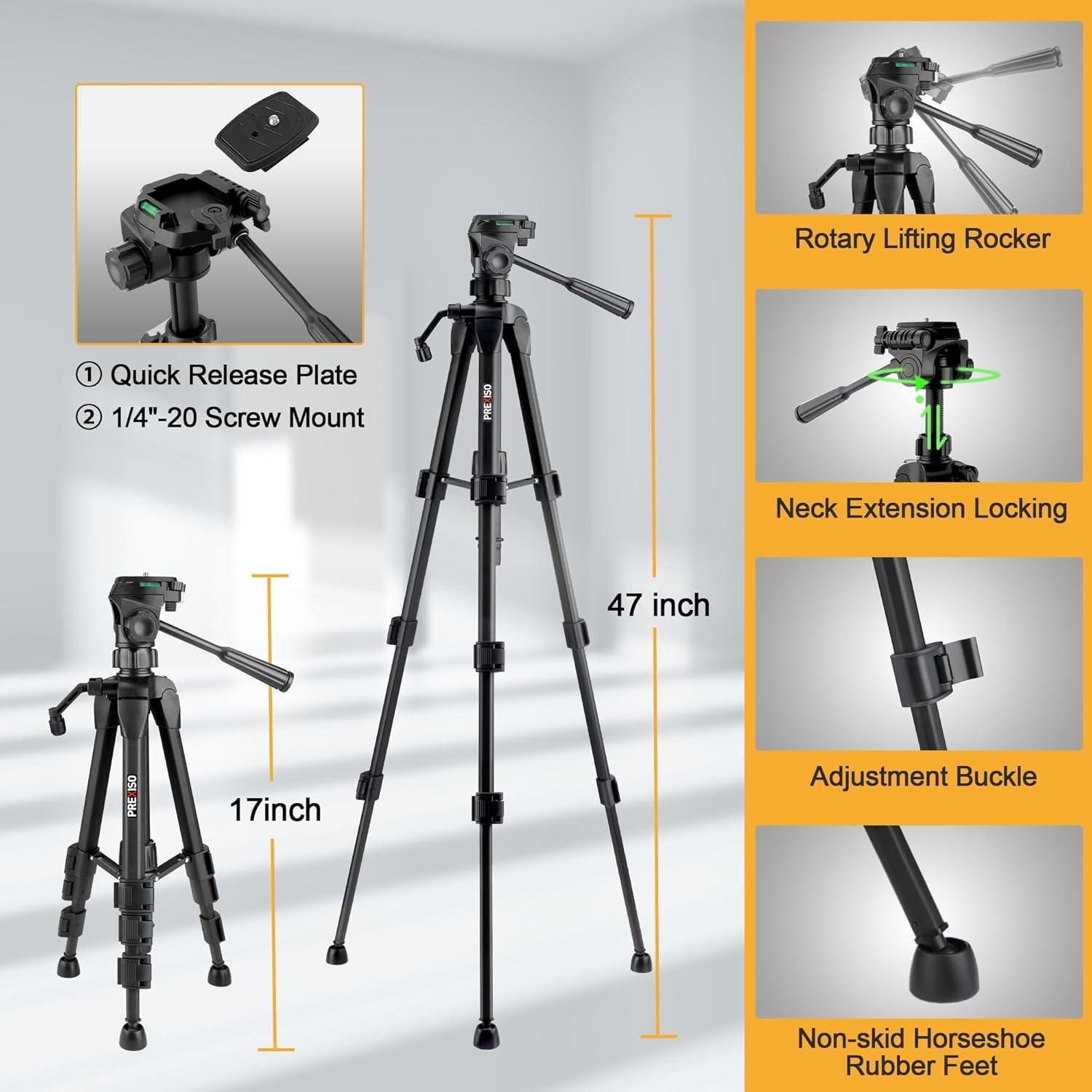 Nivel Láser PREXISO Autonivelante Verde 65 Pies con Trípode 119 cm