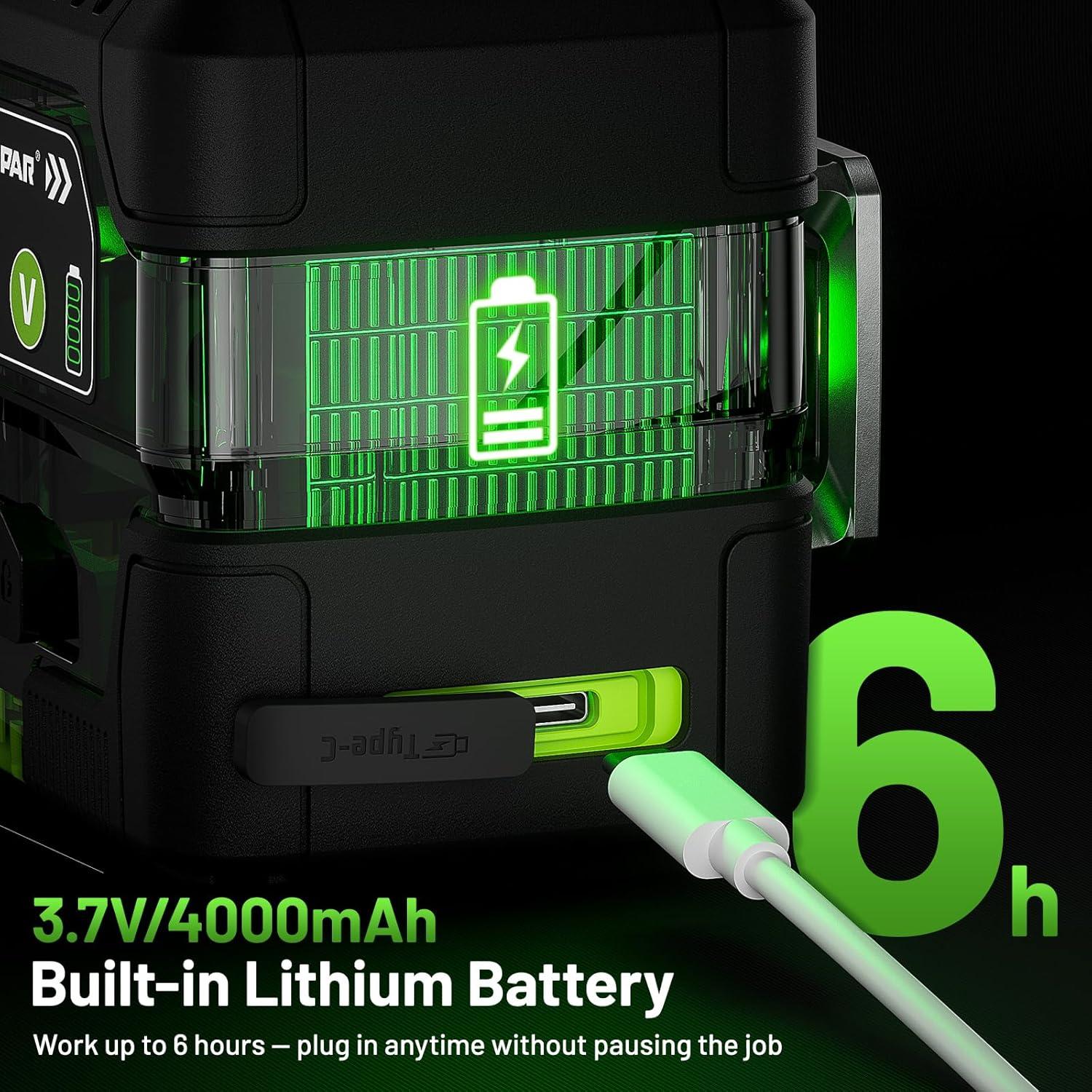 Nivel Láser 360 Huepar Y03CG Autonivelante con Pantalla LCD