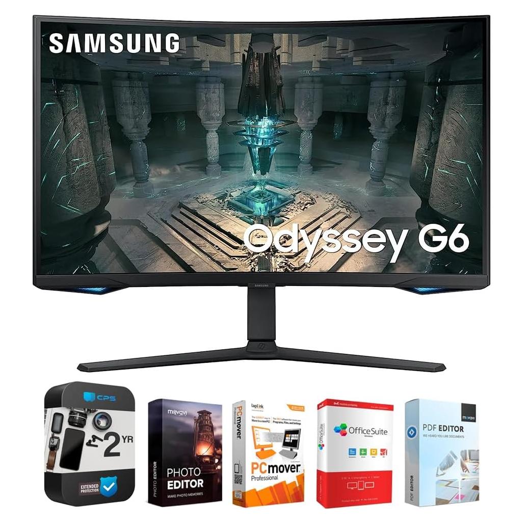 Monitor Curvo para Juegos Samsung Odyssey G65B 32" QHD 240Hz 1ms