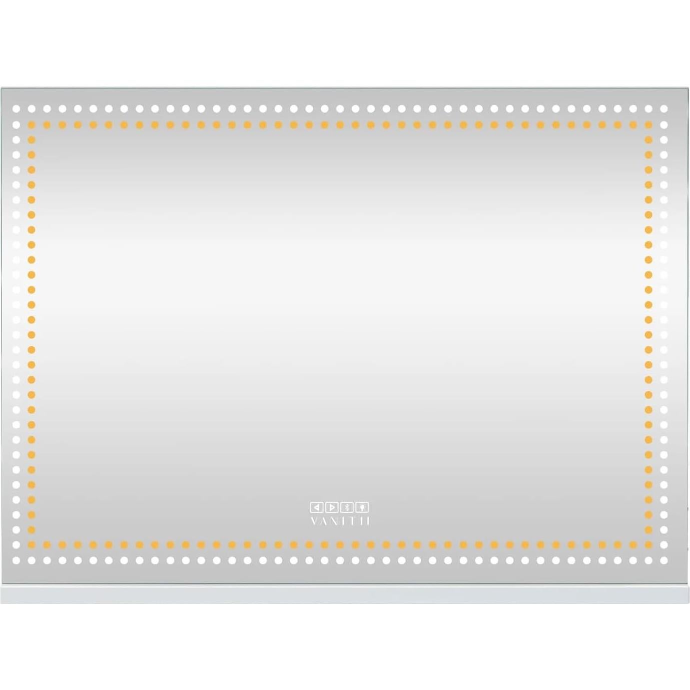 Espejo de Tocador Iluminado VANITII 58x81cm con Altavoz Bluetooth