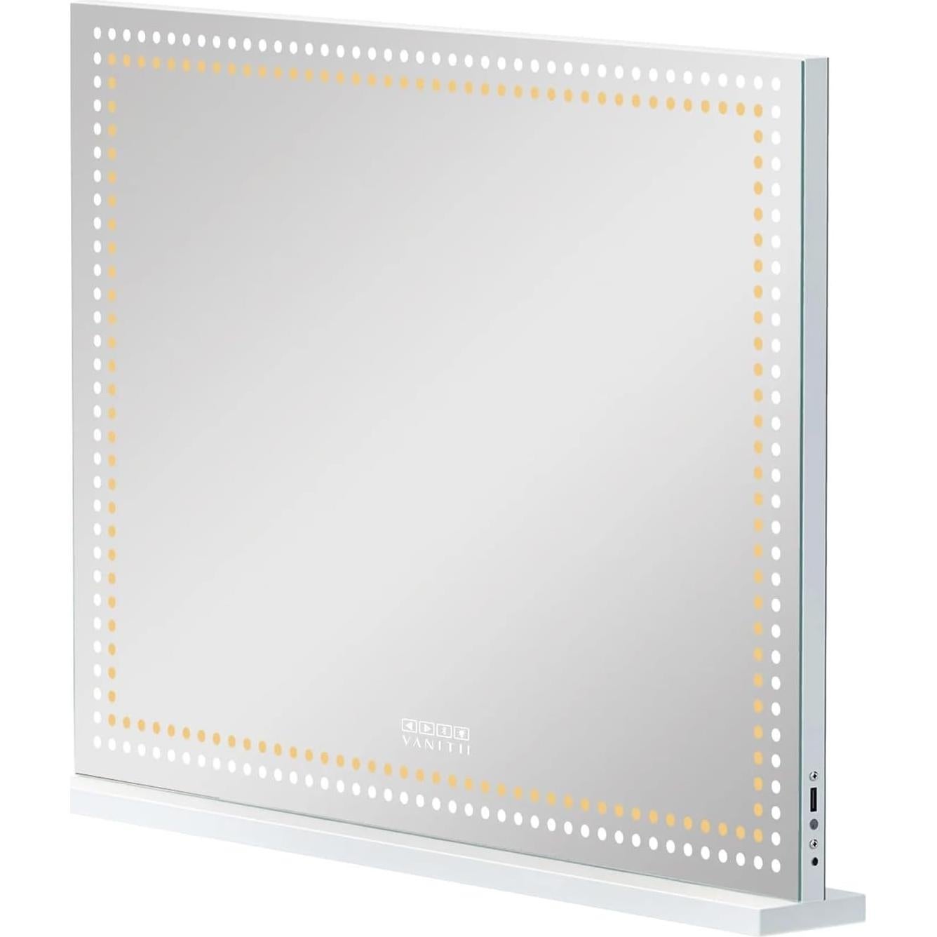 Espejo de Tocador Iluminado VANITII 58x81cm con Altavoz Bluetooth