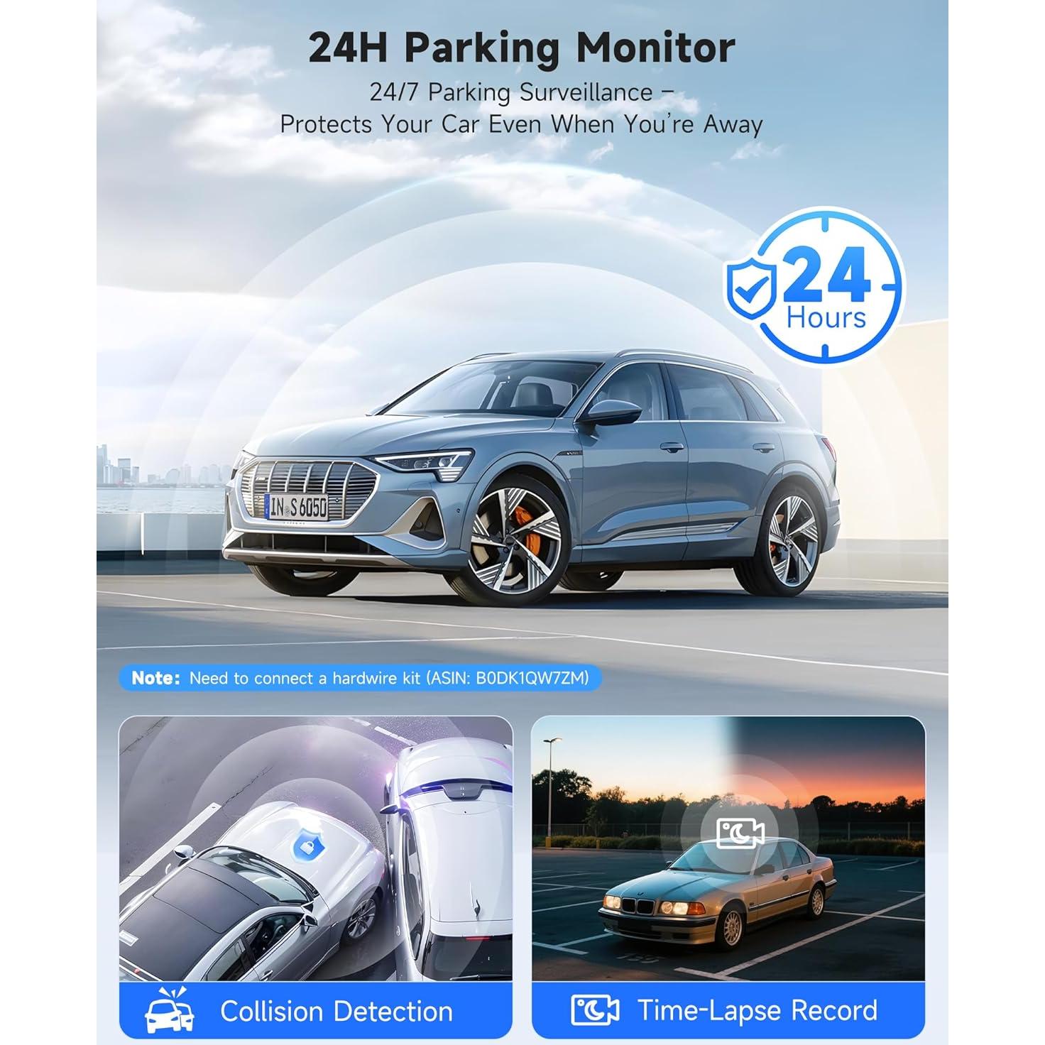 Cámara de Espejo Retrovisor OMBAR N1 4K+2.5K con ADAS y WiFi
