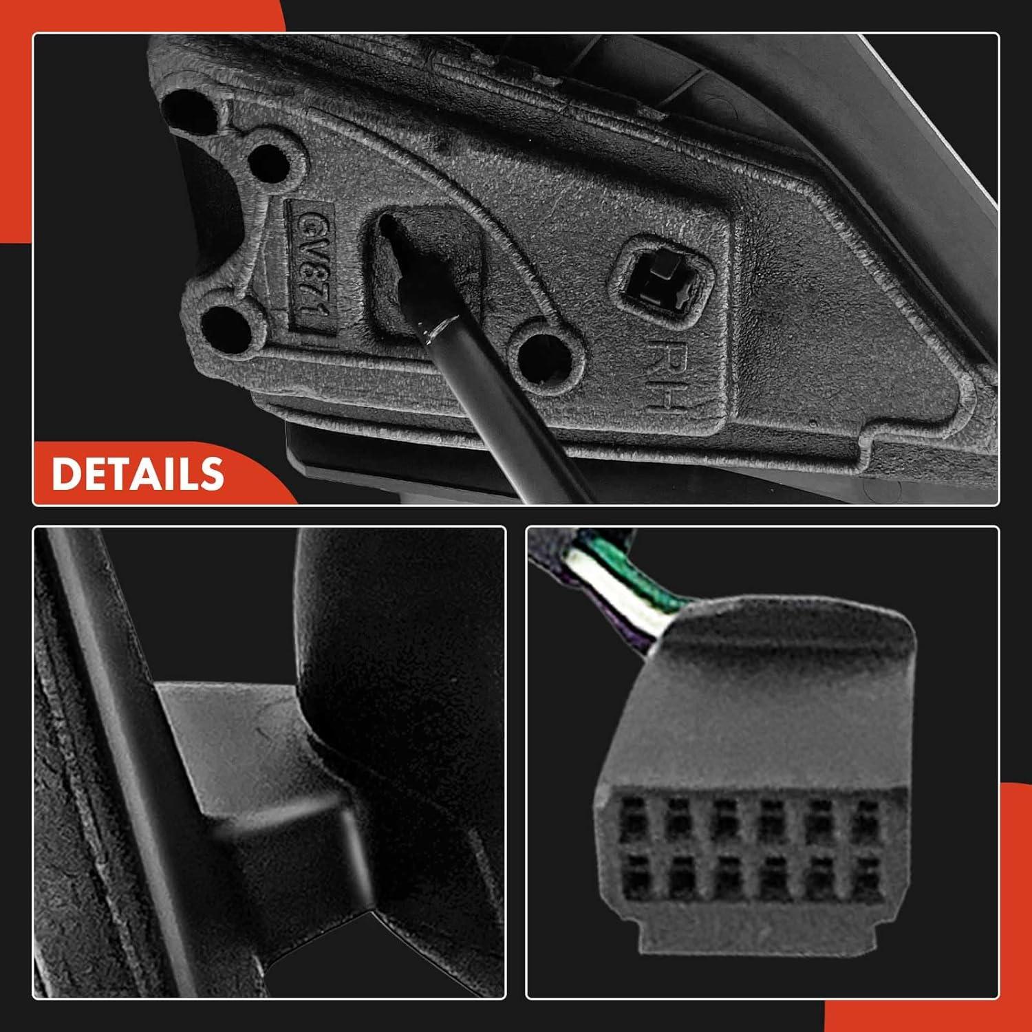 Espejo Retrovisor Eléctrico A-Premium Lado Pasajero Smart Fortwo 2016-2017