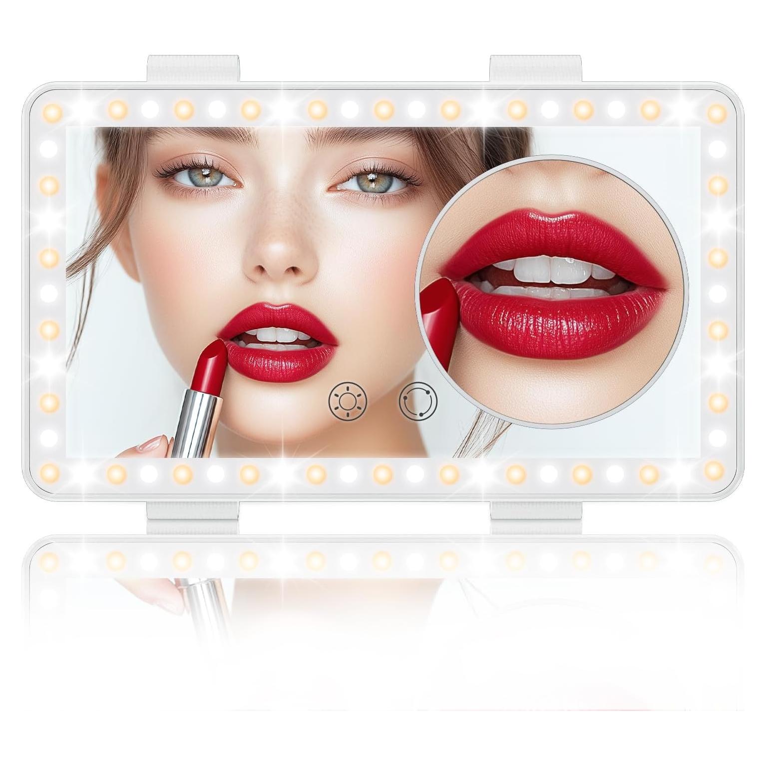 Espejo de Maquillaje para Auto SEALIGHT LED 20x11.5cm