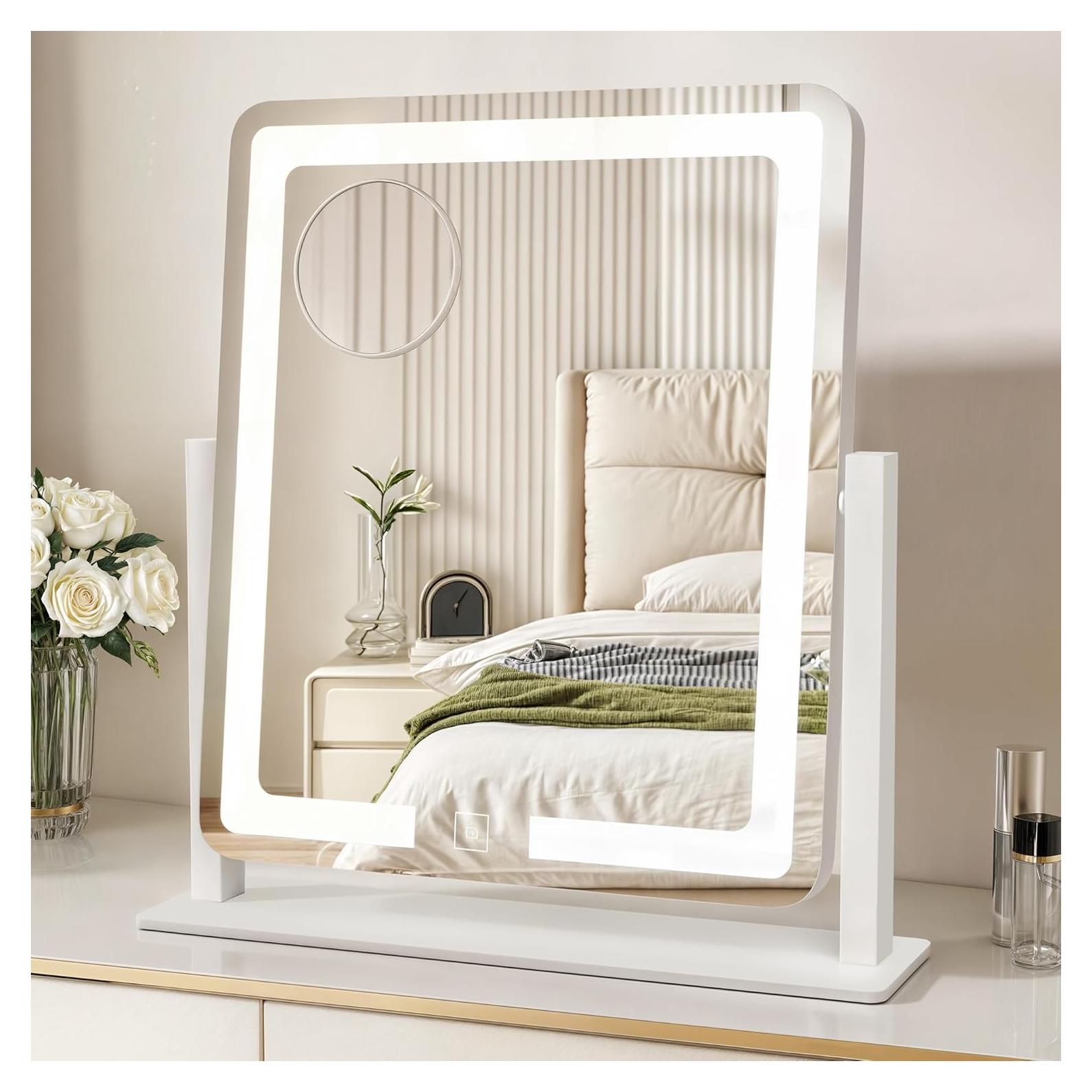 Espejo de Tocador DWVO con Luces LED y Aumento 10x