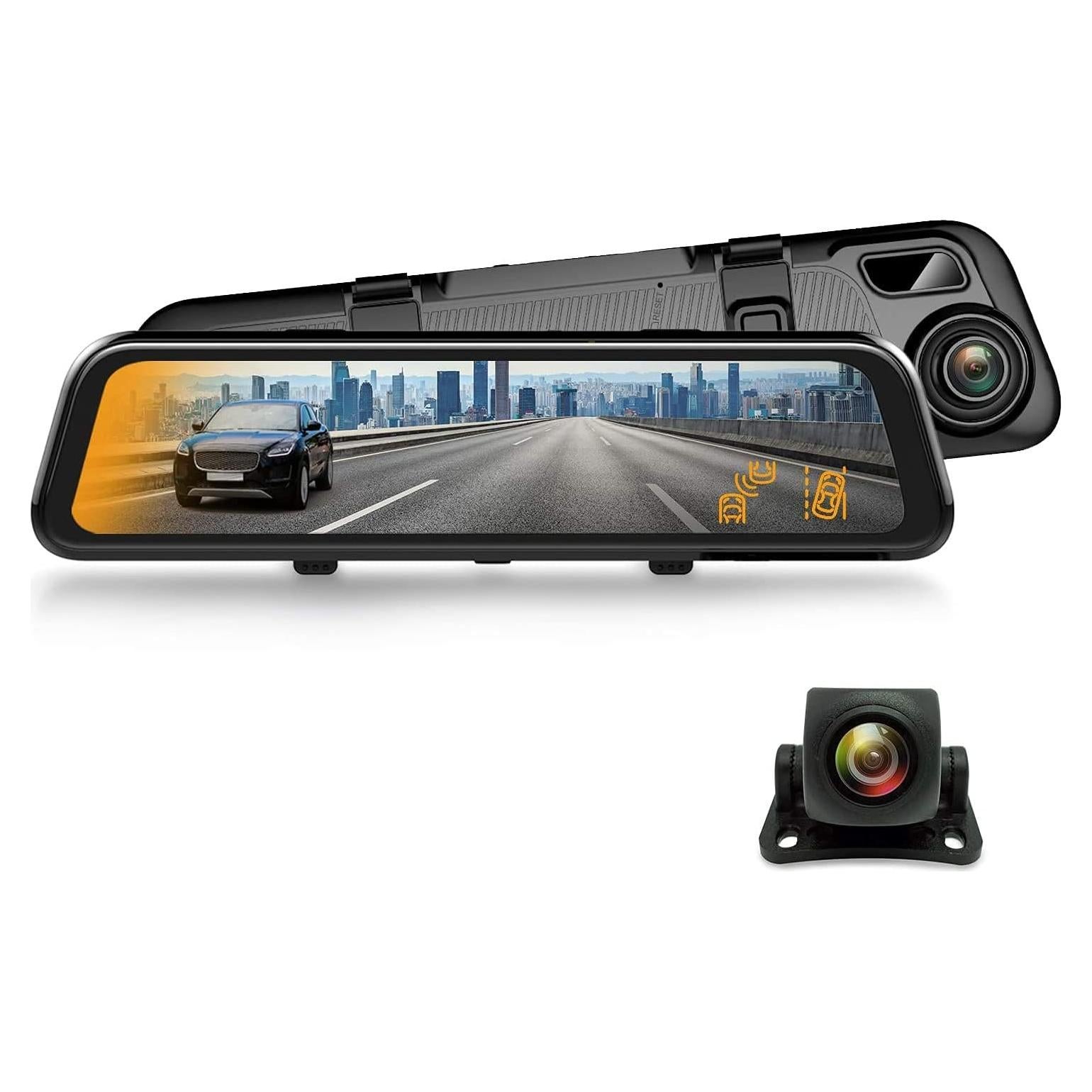 Cámara Doble Rexing M2 12" FHD GPS ADAS y BSD para Auto