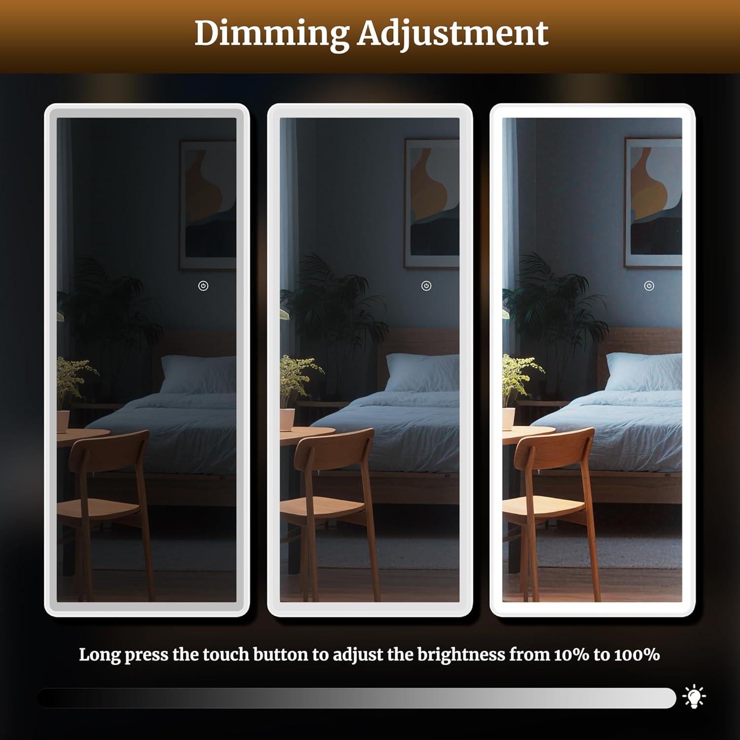 Espejo de Cuerpo Entero LDB_BUILDING 152.4x40.6cm con Luz LED