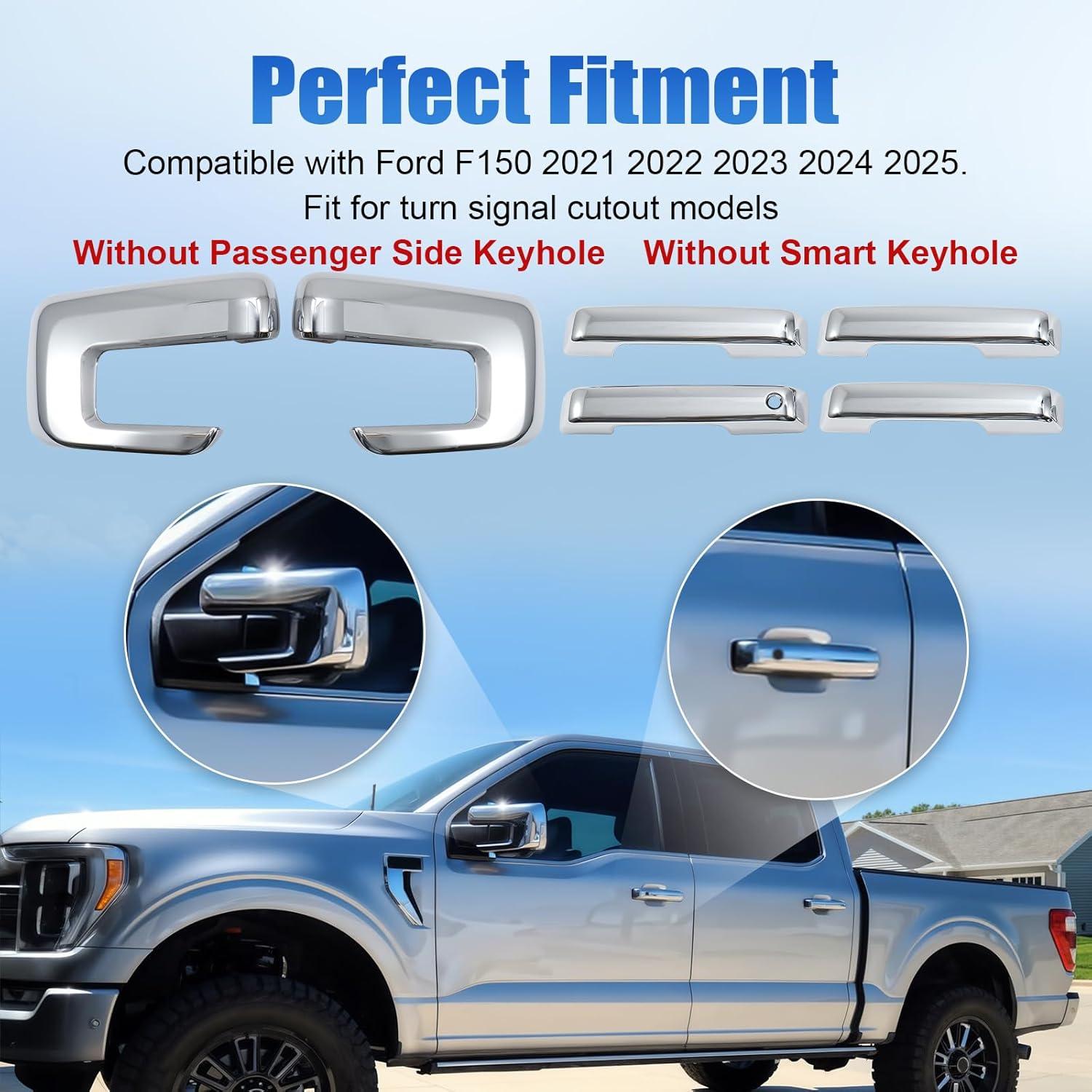 Cubiertas de Espejo y Manija para Ford F150 2021-2025 CRMDF