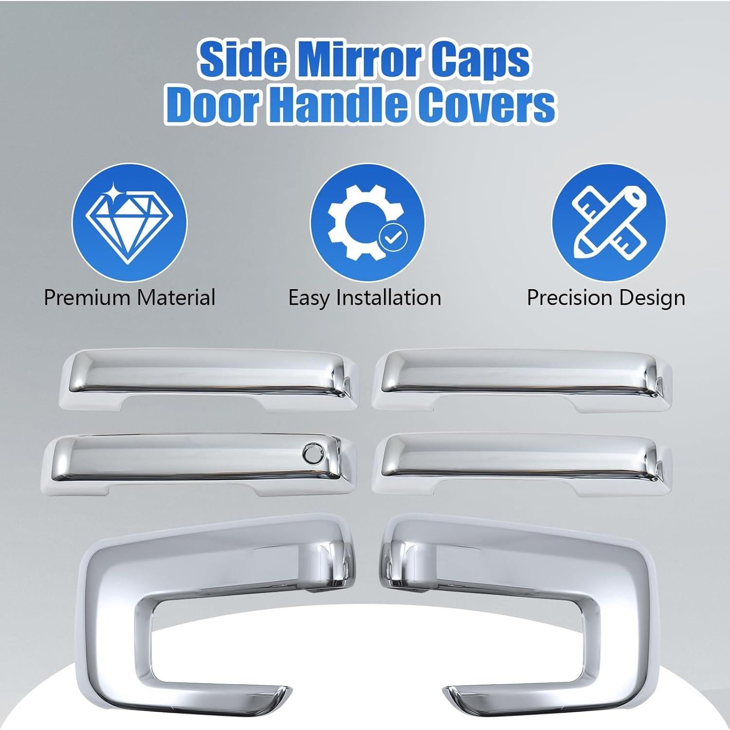 Cubiertas de Espejo y Manija para Ford F150 2021-2025 CRMDF