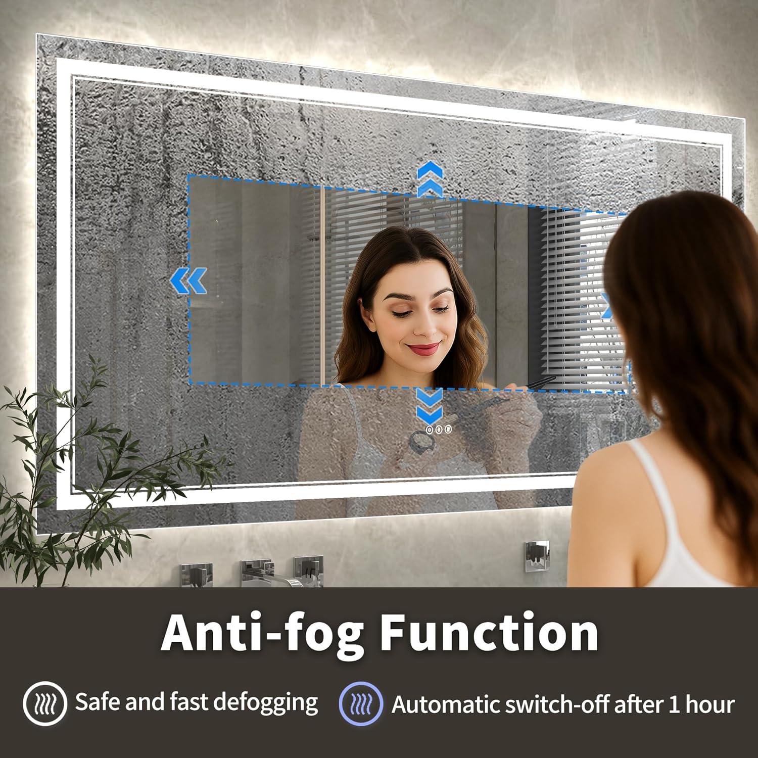 Espejo Iluminado ExBrite 139.7x76.2 cm con Luces Dimmables