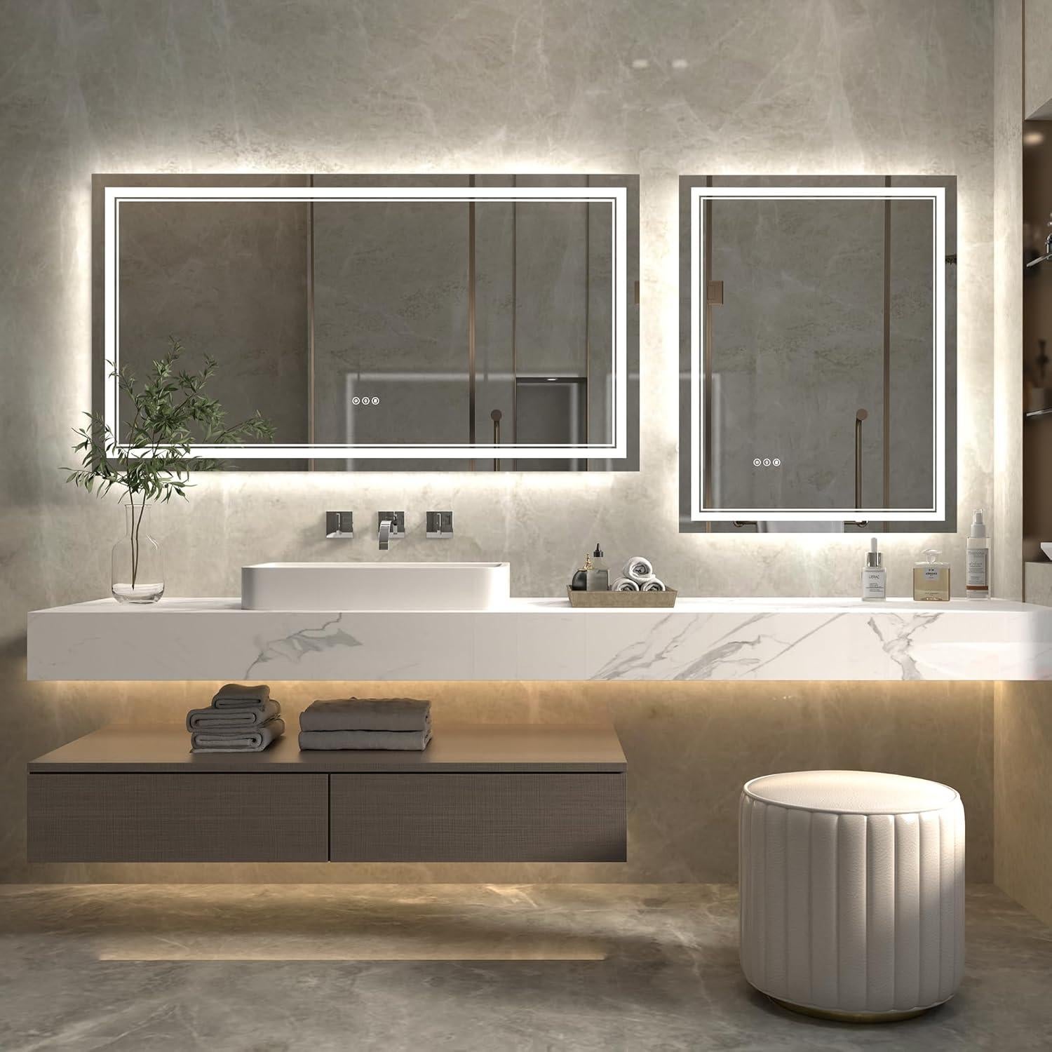 Espejo Iluminado ExBrite 139.7x76.2 cm con Luces Dimmables