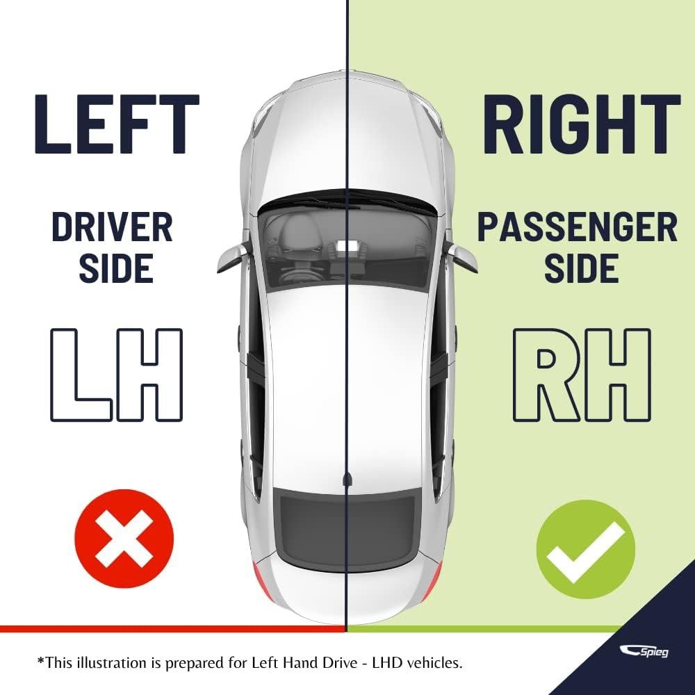 Cristal Espejo Lateral Derecho Spieg Calentado Fortwo 2008-2016