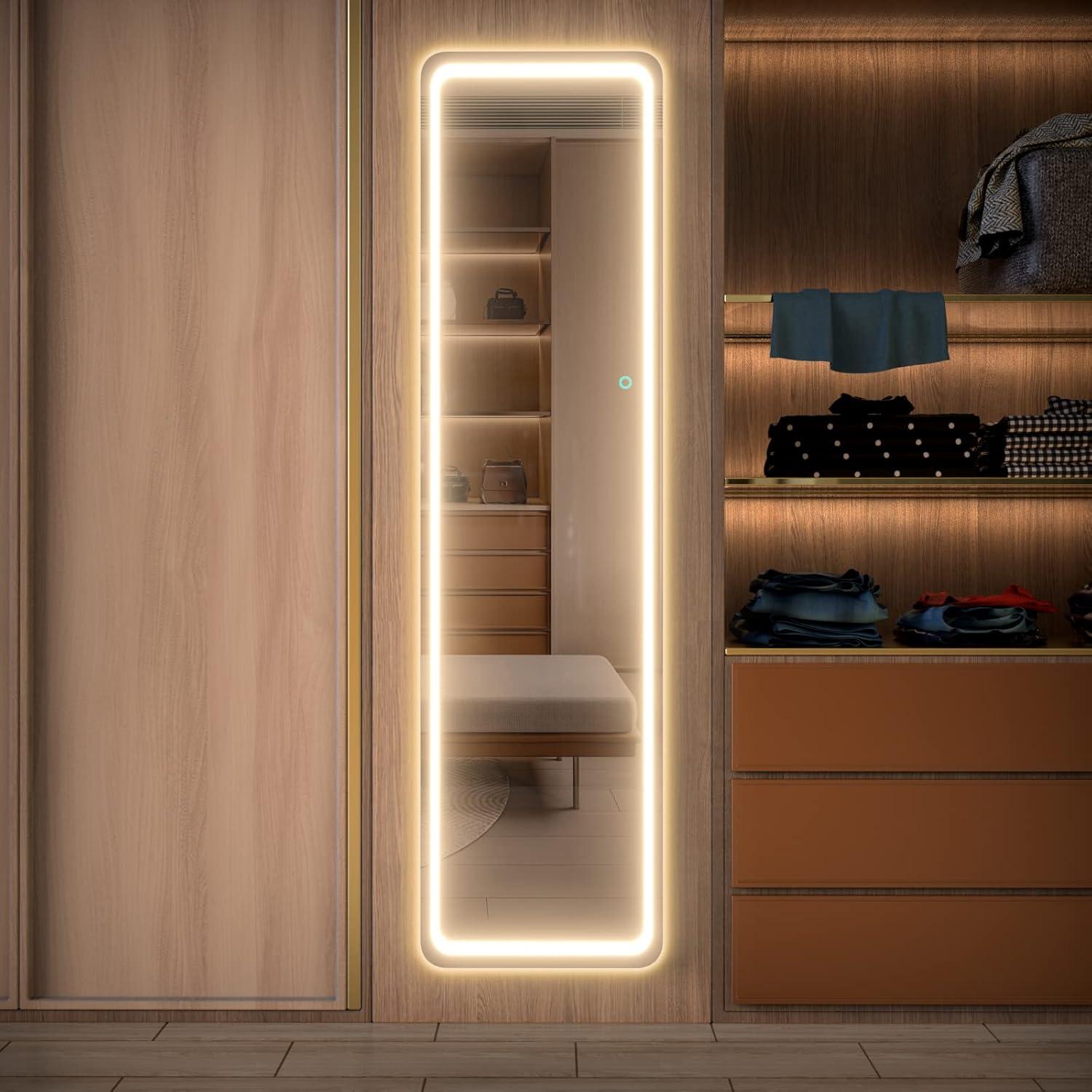 Espejo de Cuerpo Completo LVZORY con Luces LED 160x40.6 cm