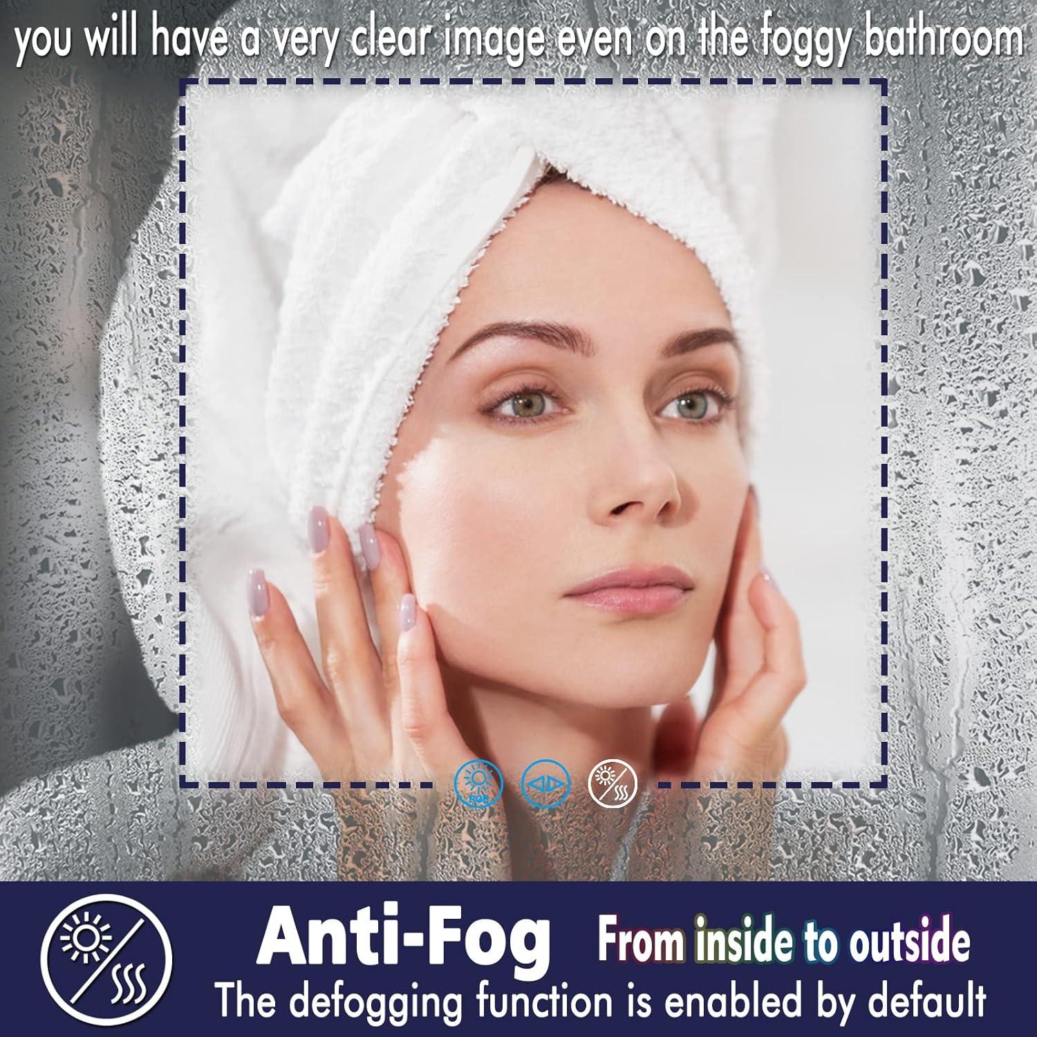 Espejo Redondo LED de Baño THEKLA 50.8 cm RGB Dimerizable