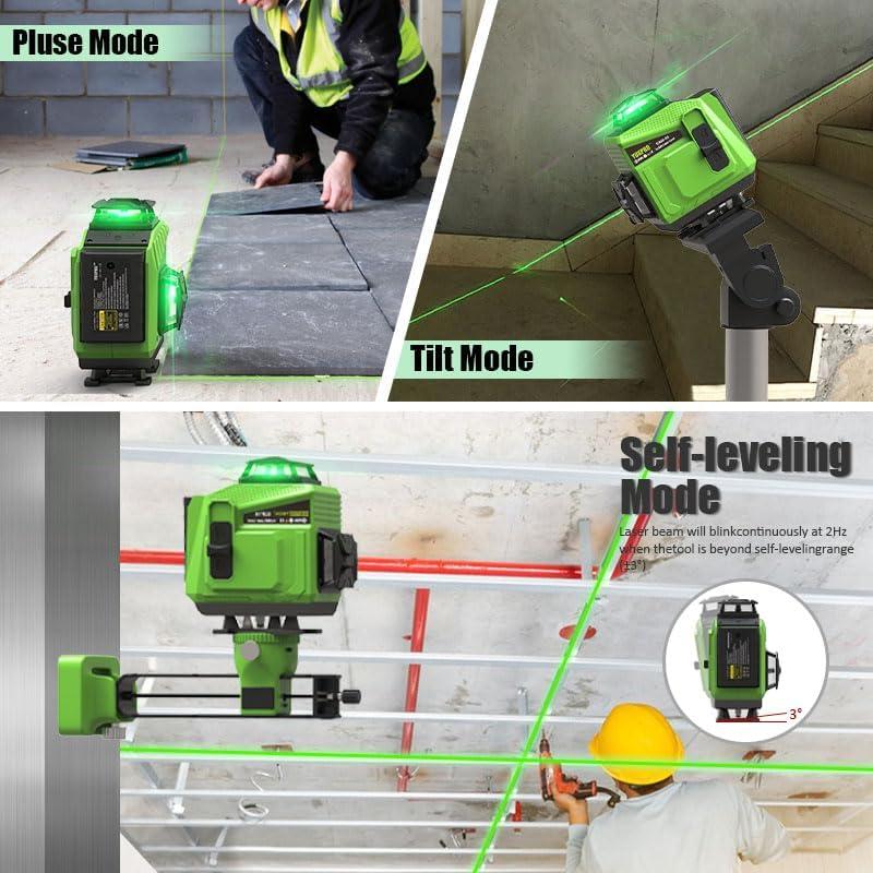 Nivel Láser 360° YUXPRO Autonivelante para Azulejos y Suelos