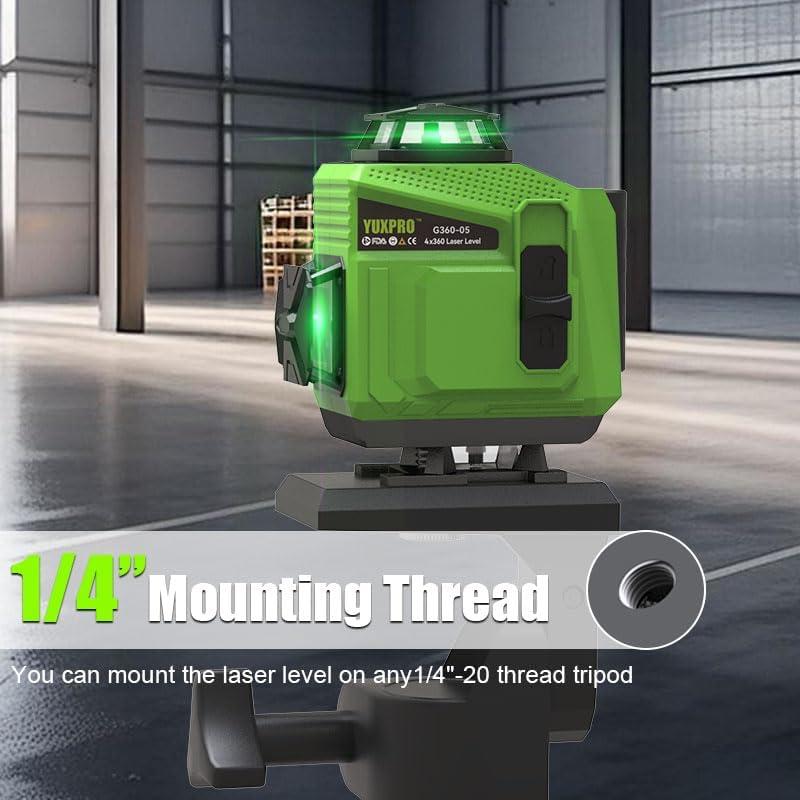 Nivel Láser 360° YUXPRO Autonivelante para Azulejos y Suelos