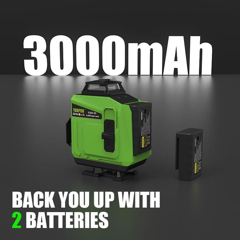 Nivel Láser 360° YUXPRO Autonivelante para Azulejos y Suelos