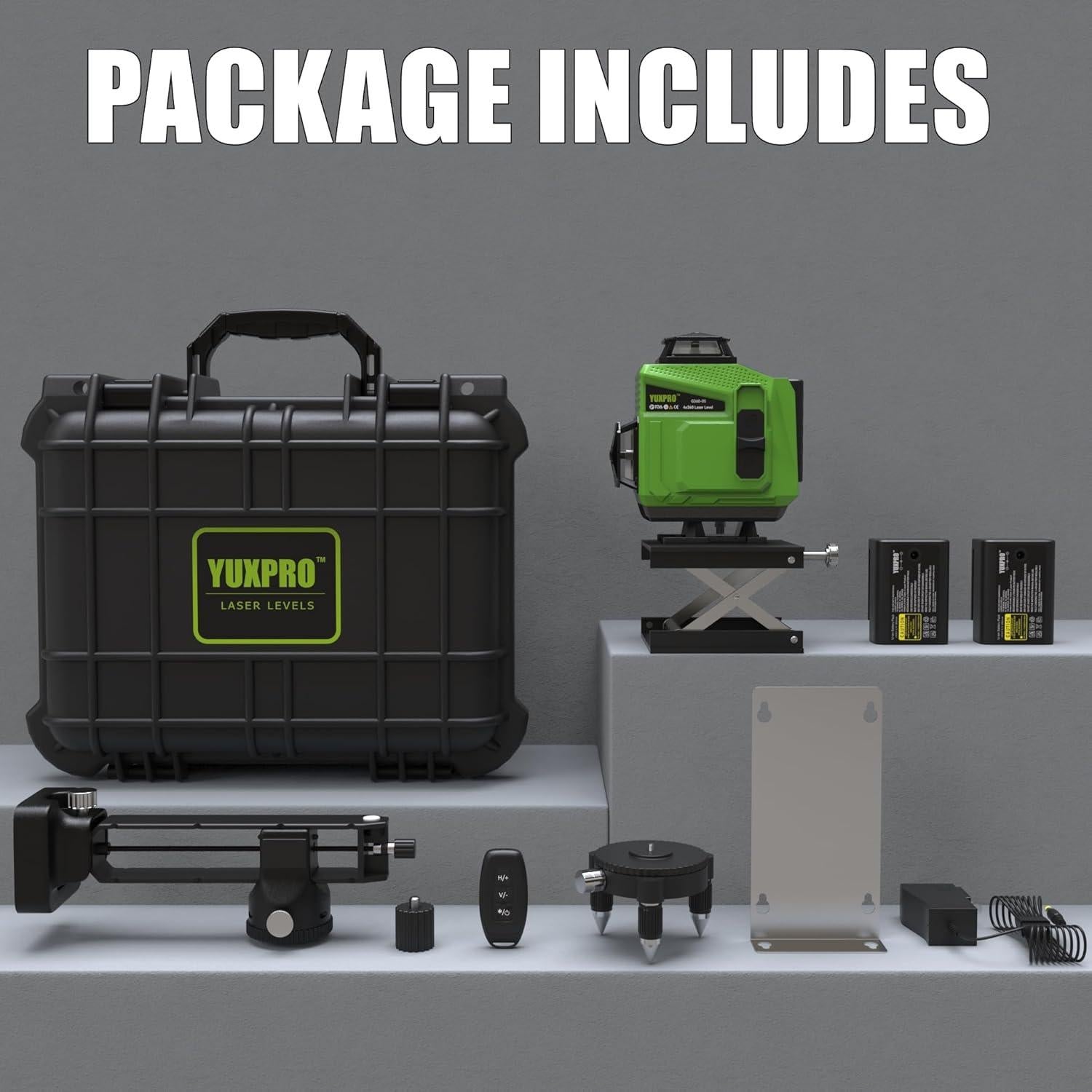 Nivel Láser 360° YUXPRO Autonivelante para Azulejos y Suelos