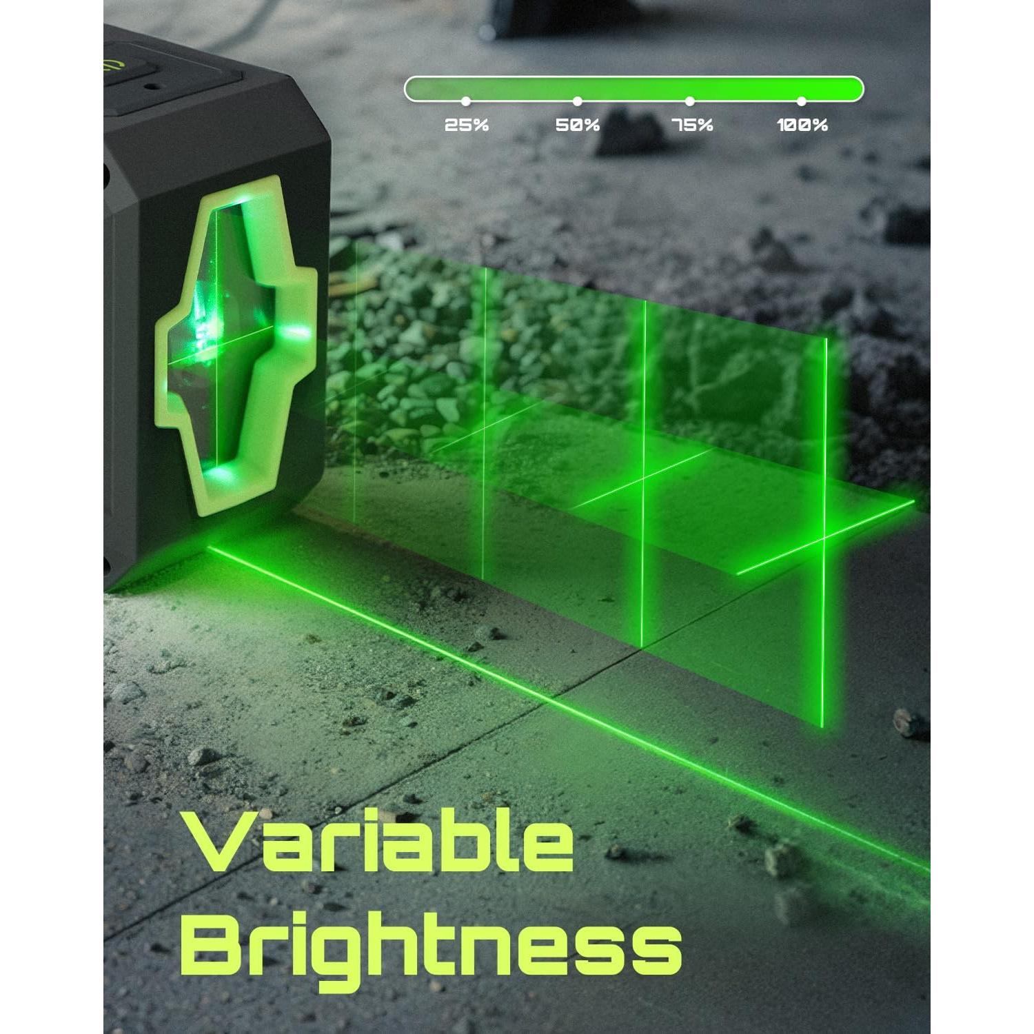 Nivel Láser Verde Autonivelante LASGOO LG-MINI Compacto