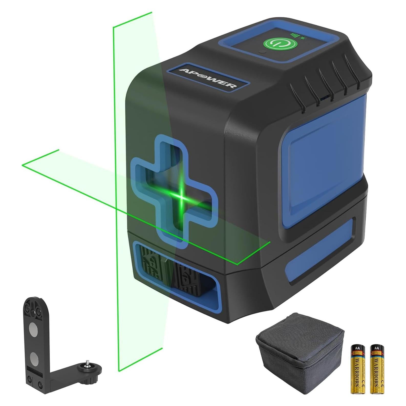 Nivel Láser Verde APOWER T04 30m Autonivelante para Construcción