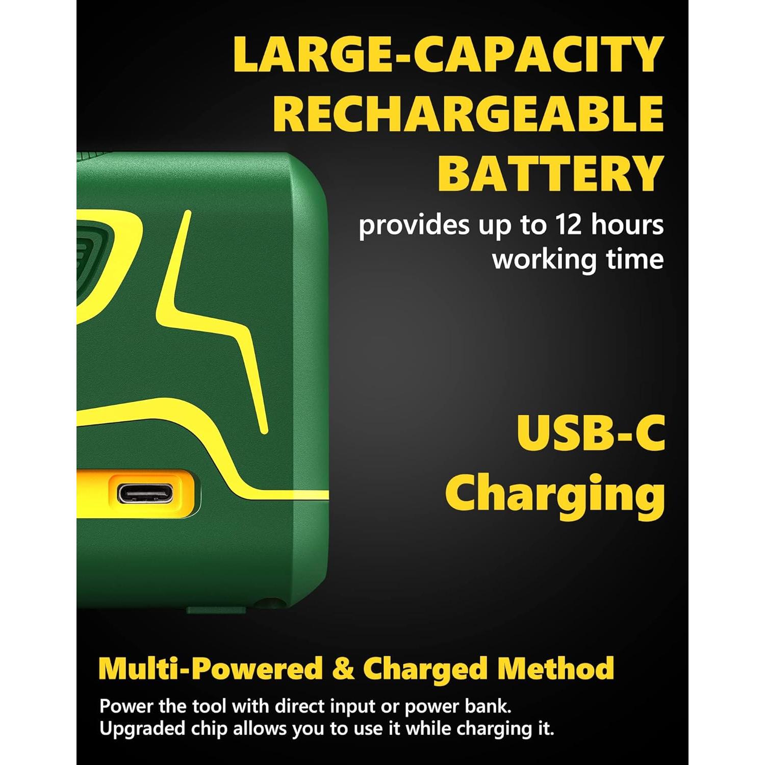 Nivel Láser Cruzado APEXFORGE X1C Verde 30.48m Autonivelante