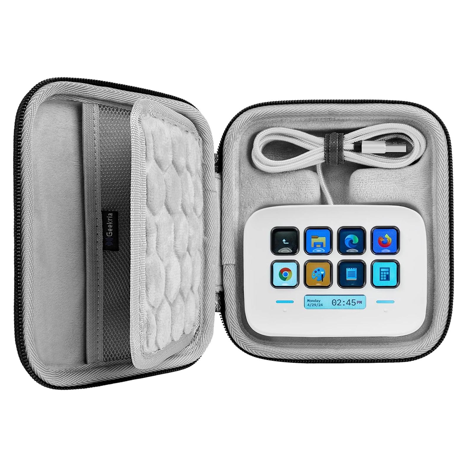 Estuche de Llaves GEEKRIA para Elgato Stream Deck Neo - Gris