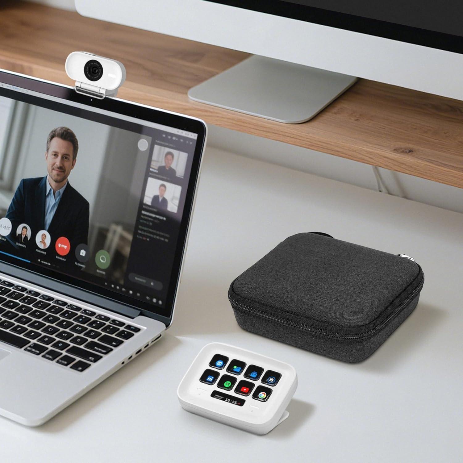 Estuche de Llaves GEEKRIA para Elgato Stream Deck Neo - Gris