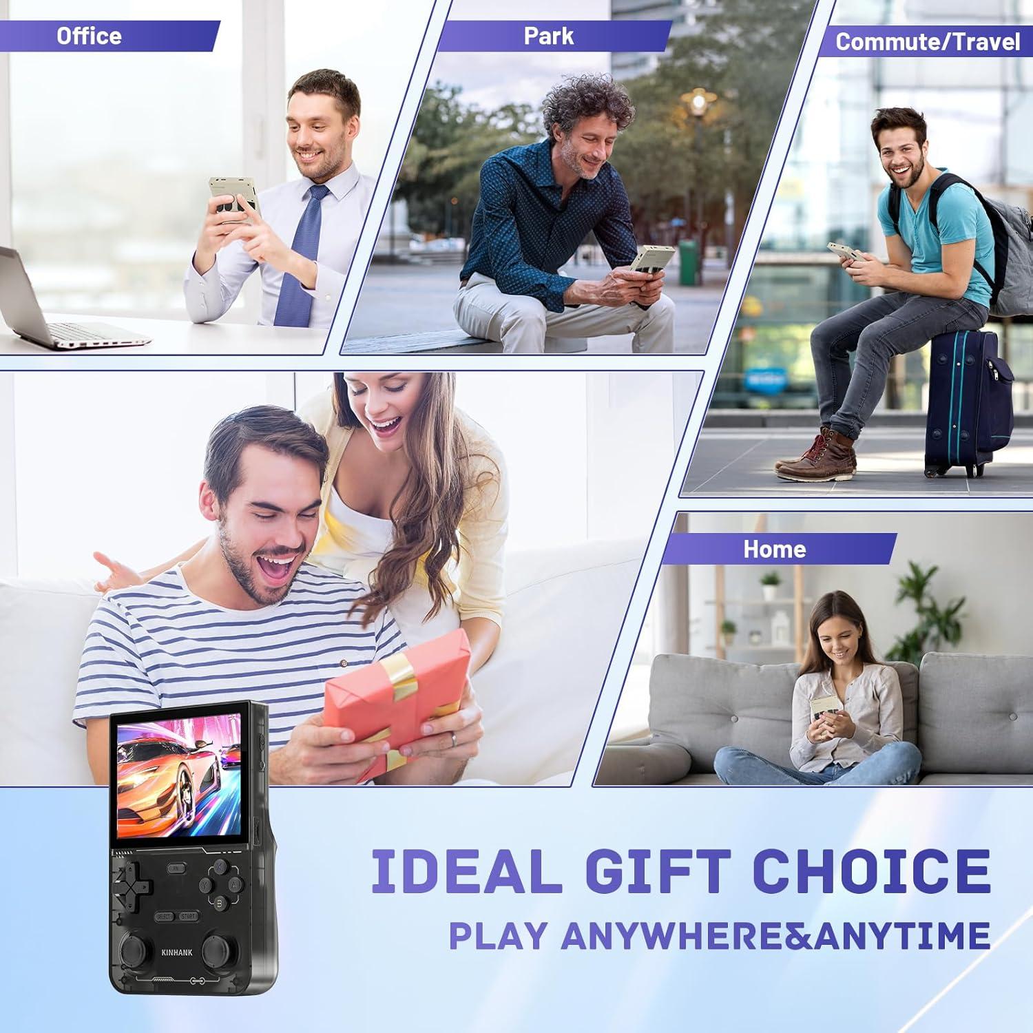 Consola de Juegos Portátil Kinhank K36 9000 Juegos 64GB IPS