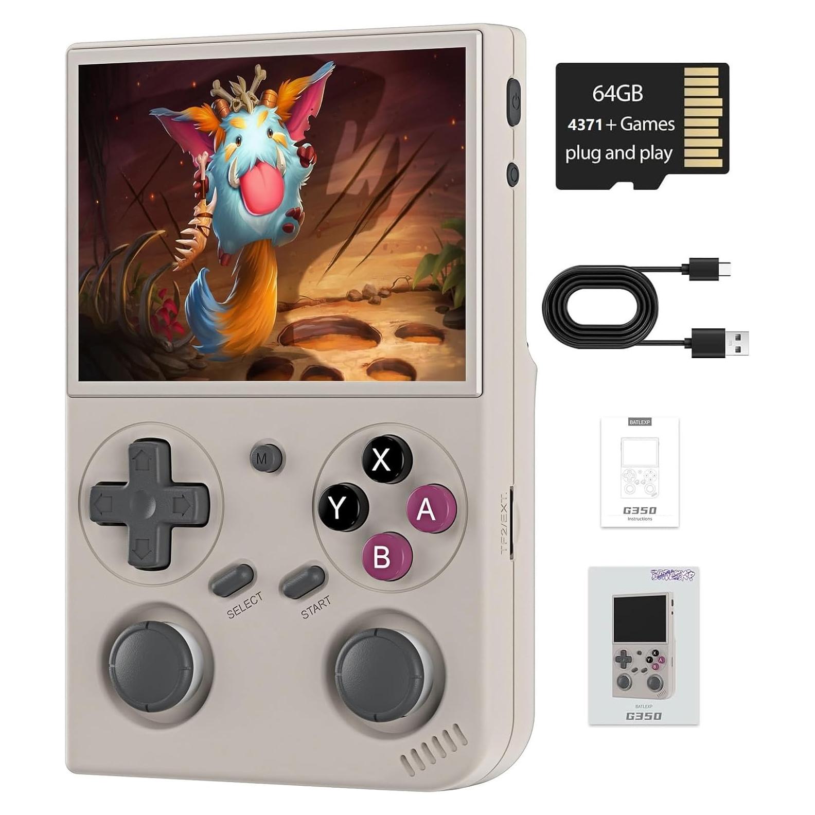 Consola de Juegos Portátil Voacle G350, Pantalla IPS 3.5"