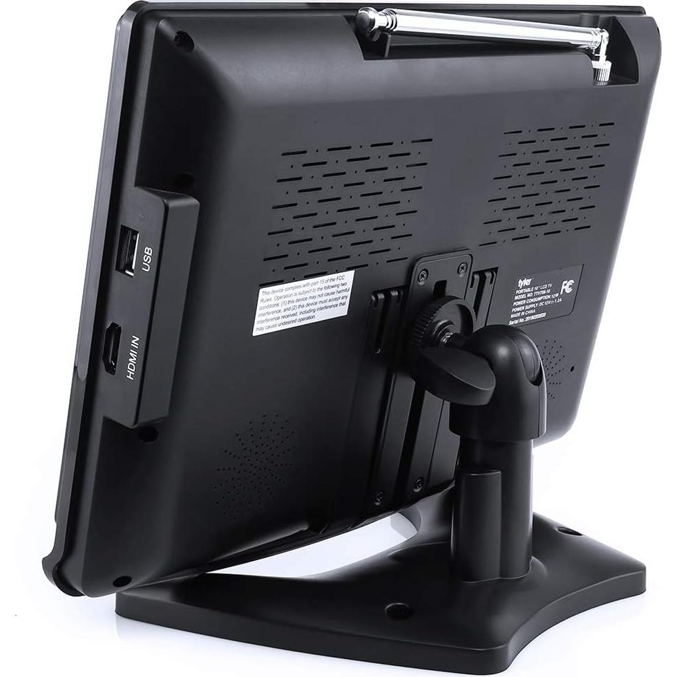 Televisor Portátil TYLER TTV706 10" 1080P LCD con HDMI y USB