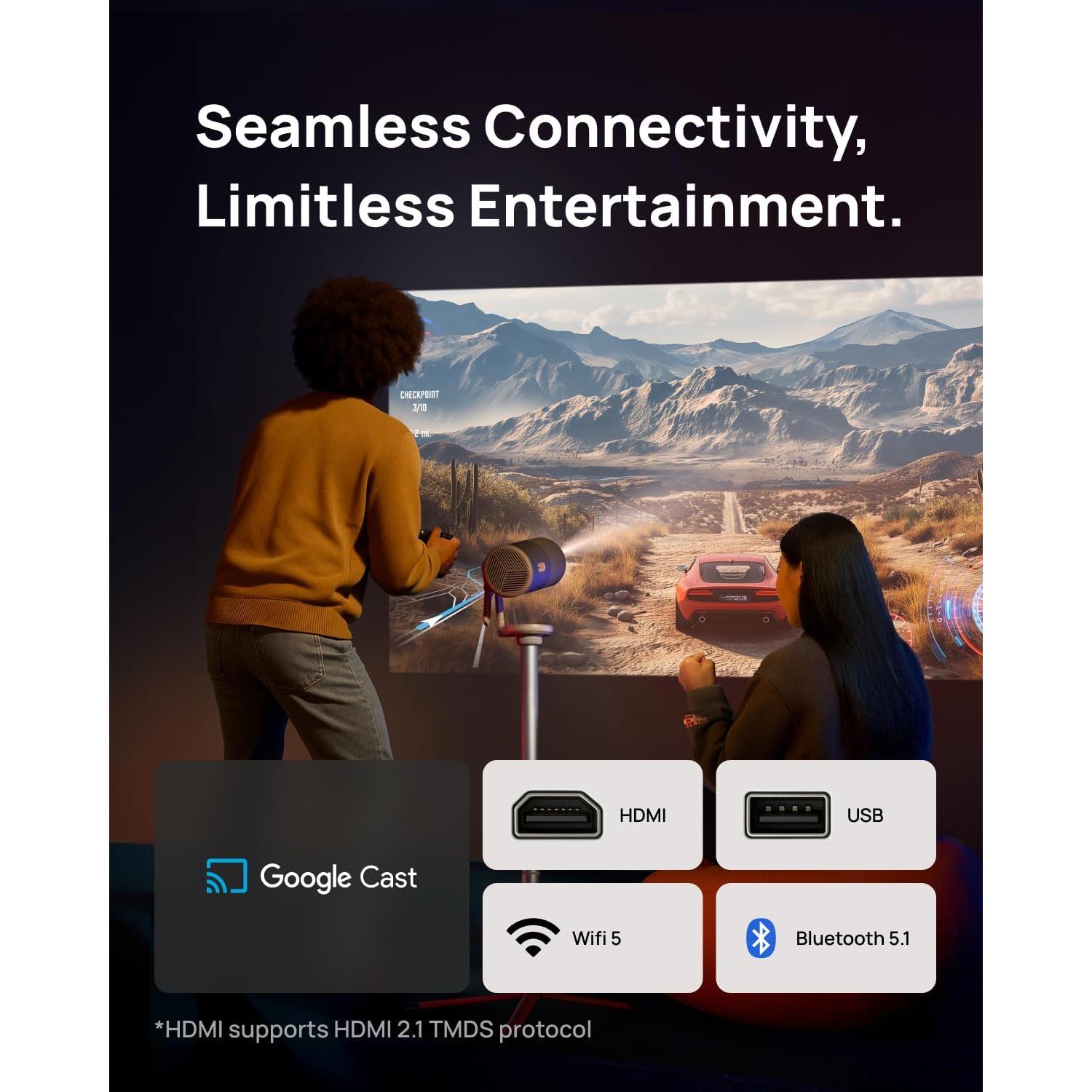 Proyector Portátil XGIMI MoGo 4 1080P 450 Lúmenes Wifi Bluetooth