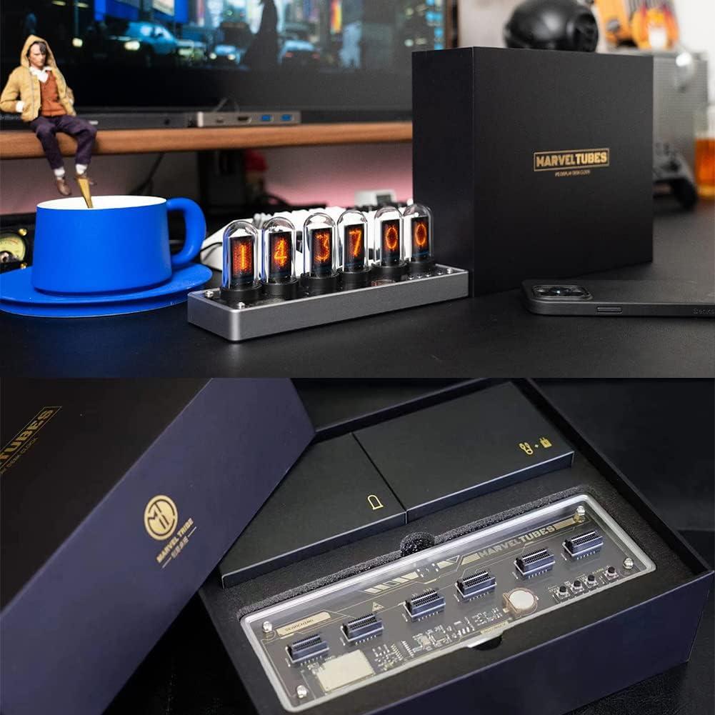 Reloj de Tubo Nixie Aventureros IPS PRO 6 Bits RGB