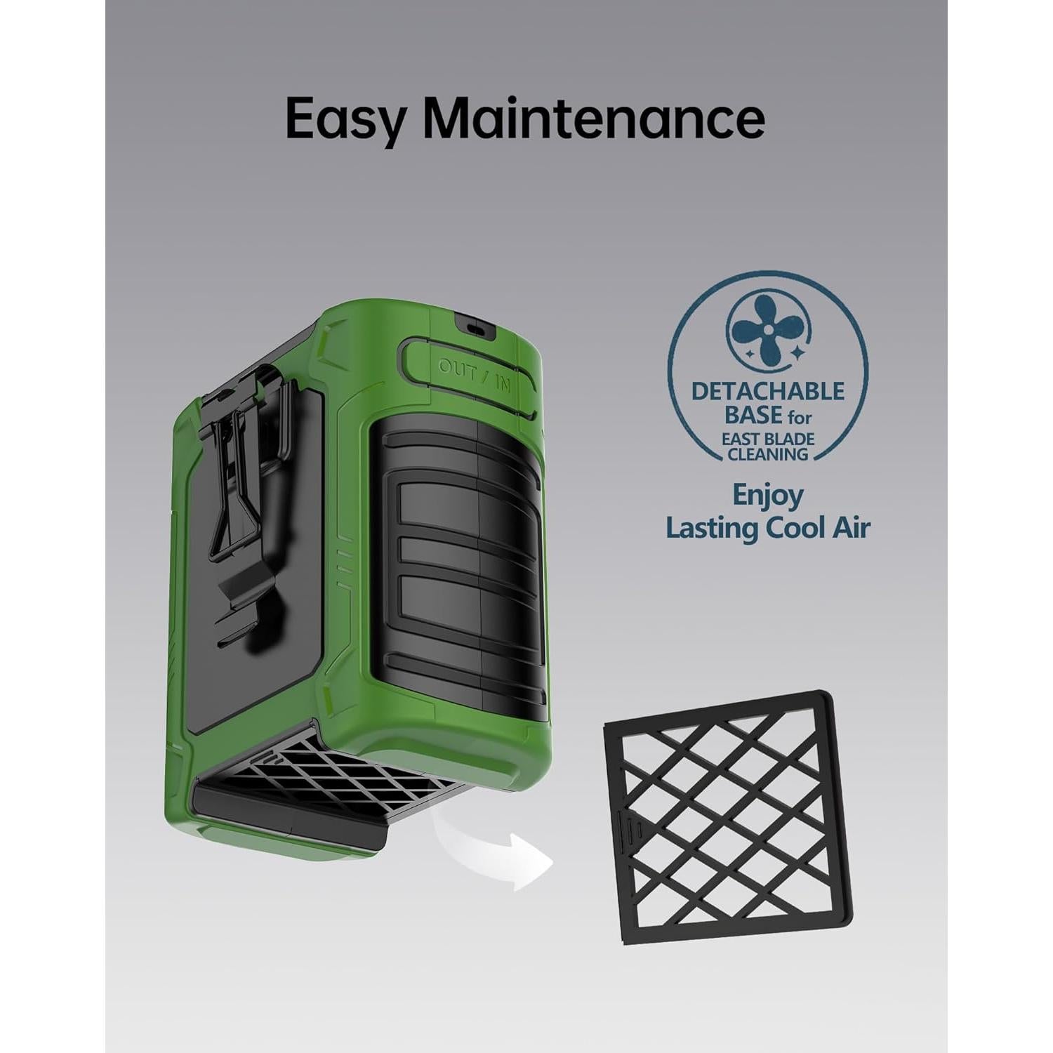 Ventilador de Cintura Portátil CHARMP GY009 10000mAh 35H 6 Velocidades