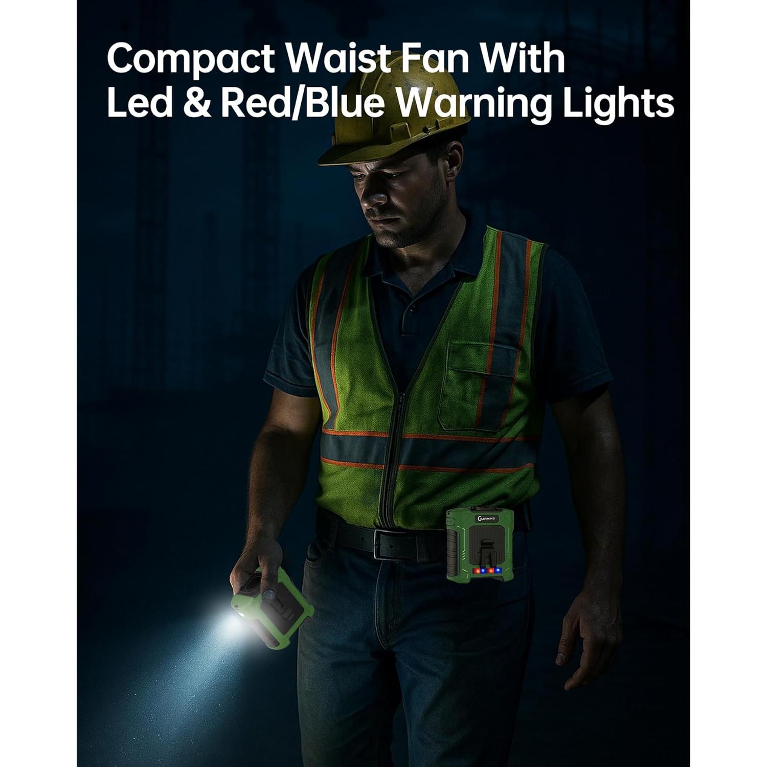 Ventilador de Cintura Portátil CHARMP GY009 10000mAh 35H 6 Velocidades