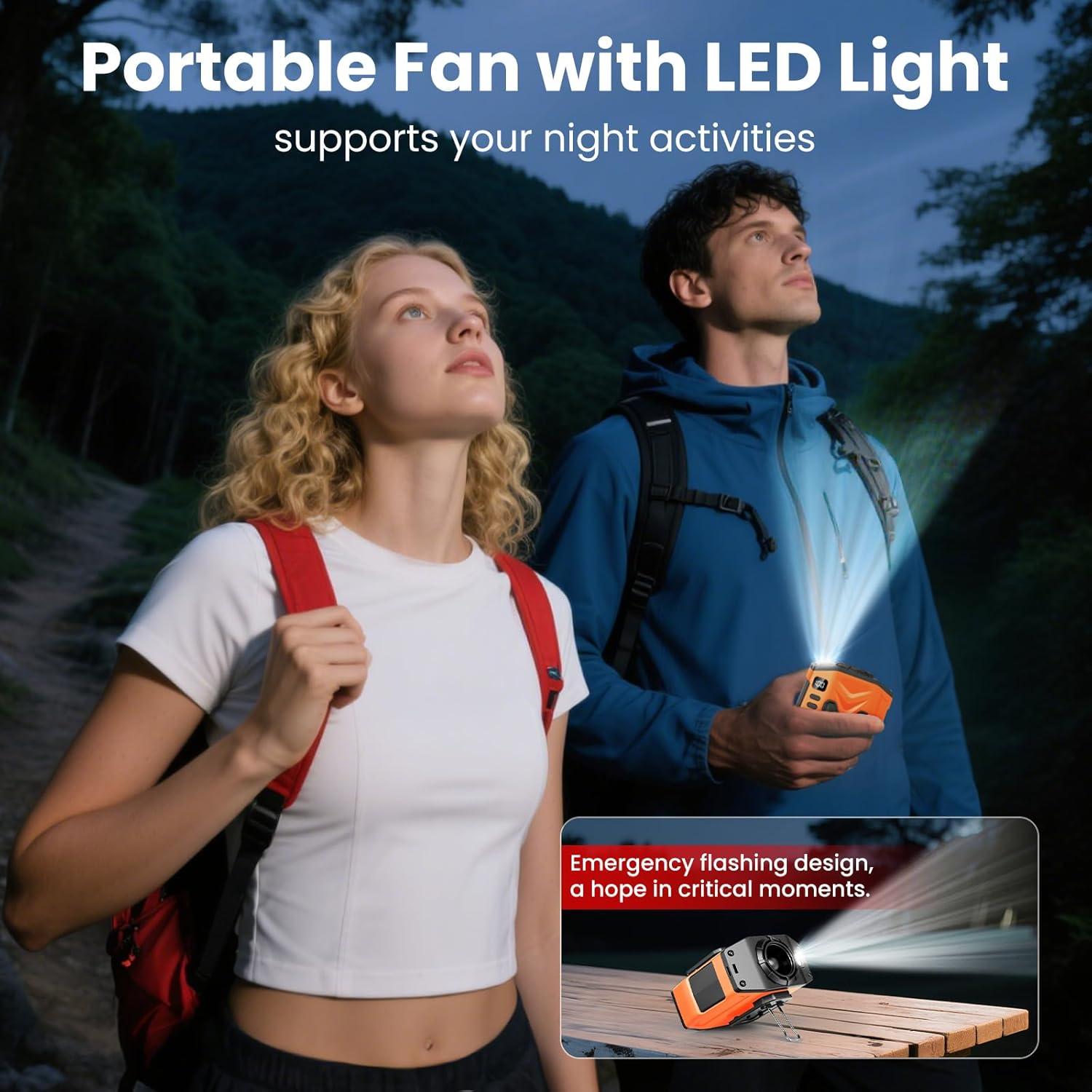 Ventilador Personal Portátil OCOHW 10000mAh 5 Velocidades