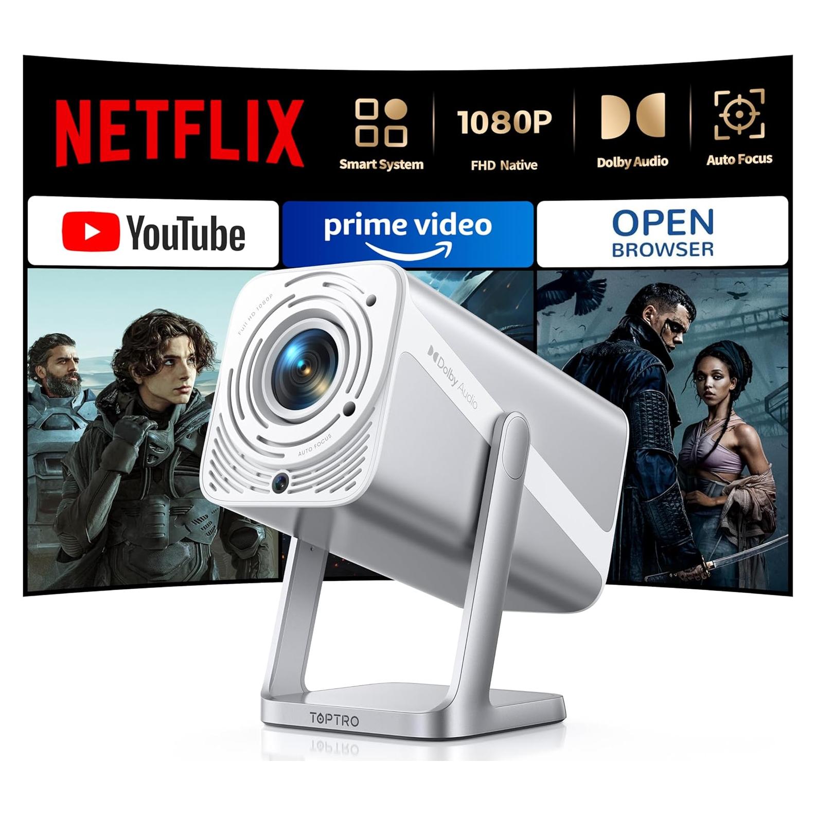 Proyector Inteligente TOPTRO TP1 4K WiFi 6 Bluetooth 5.2