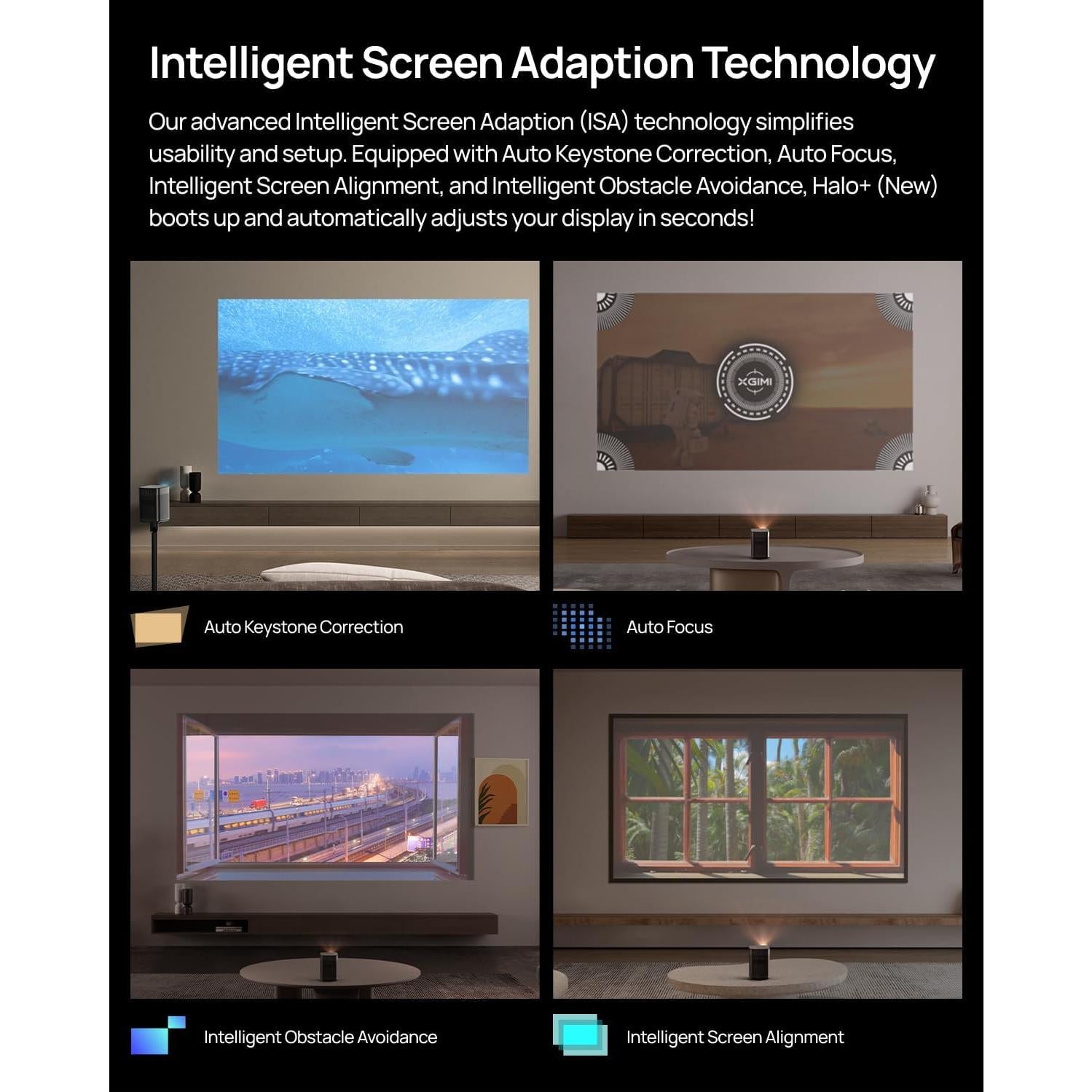 Proyector Portátil XGIMI Halo+ 700 Lúmenes 1080p Wi-Fi