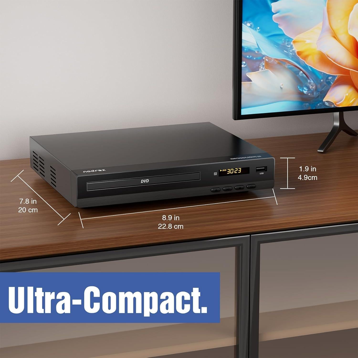 Reproductor de DVD Nodrax FPX-350 HDMI 1080p Multi-Formato