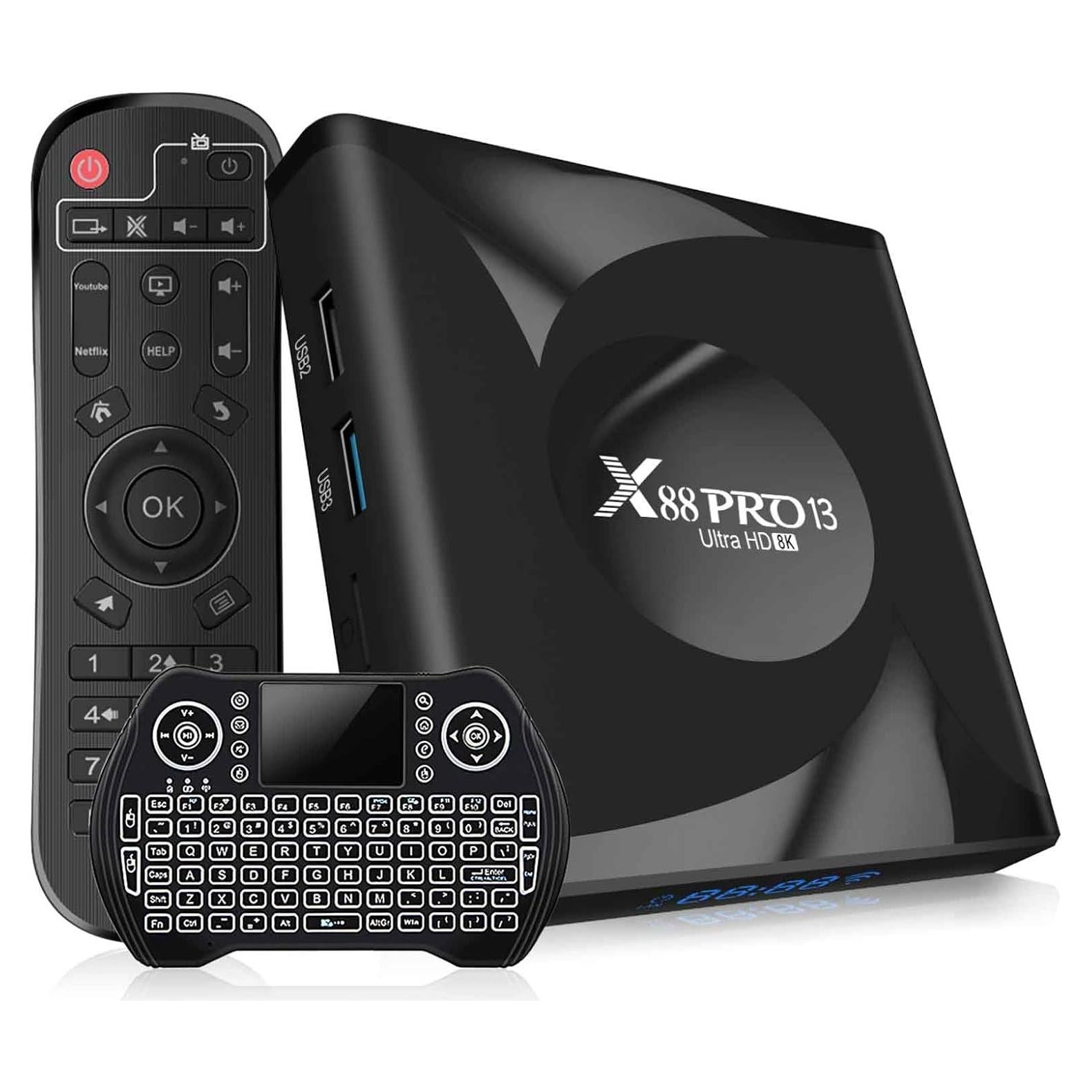 Caja Android TV 13.0 Upvivi PRO464 4GB RAM 64GB ROM 8K