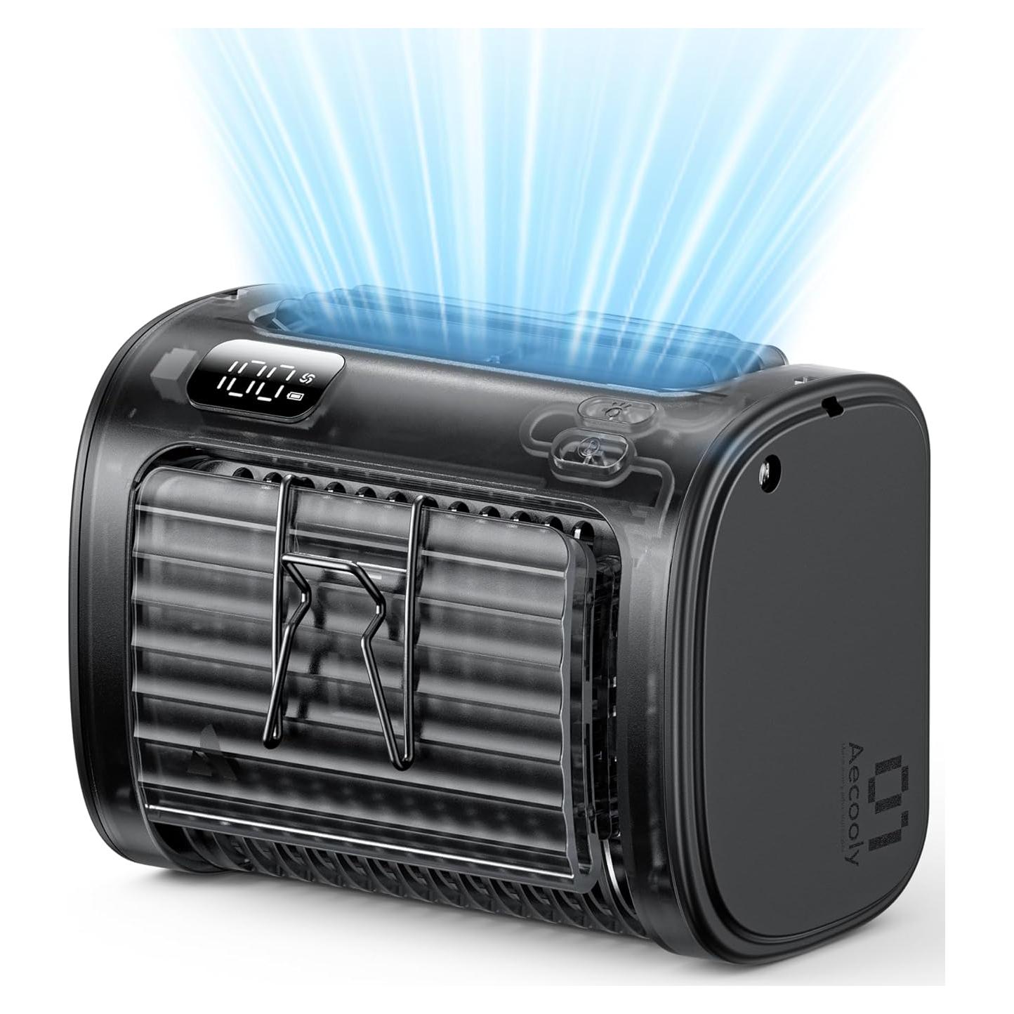 Ventilador Portátil Aecooly de Cintura con Linterna 5 Velocidades