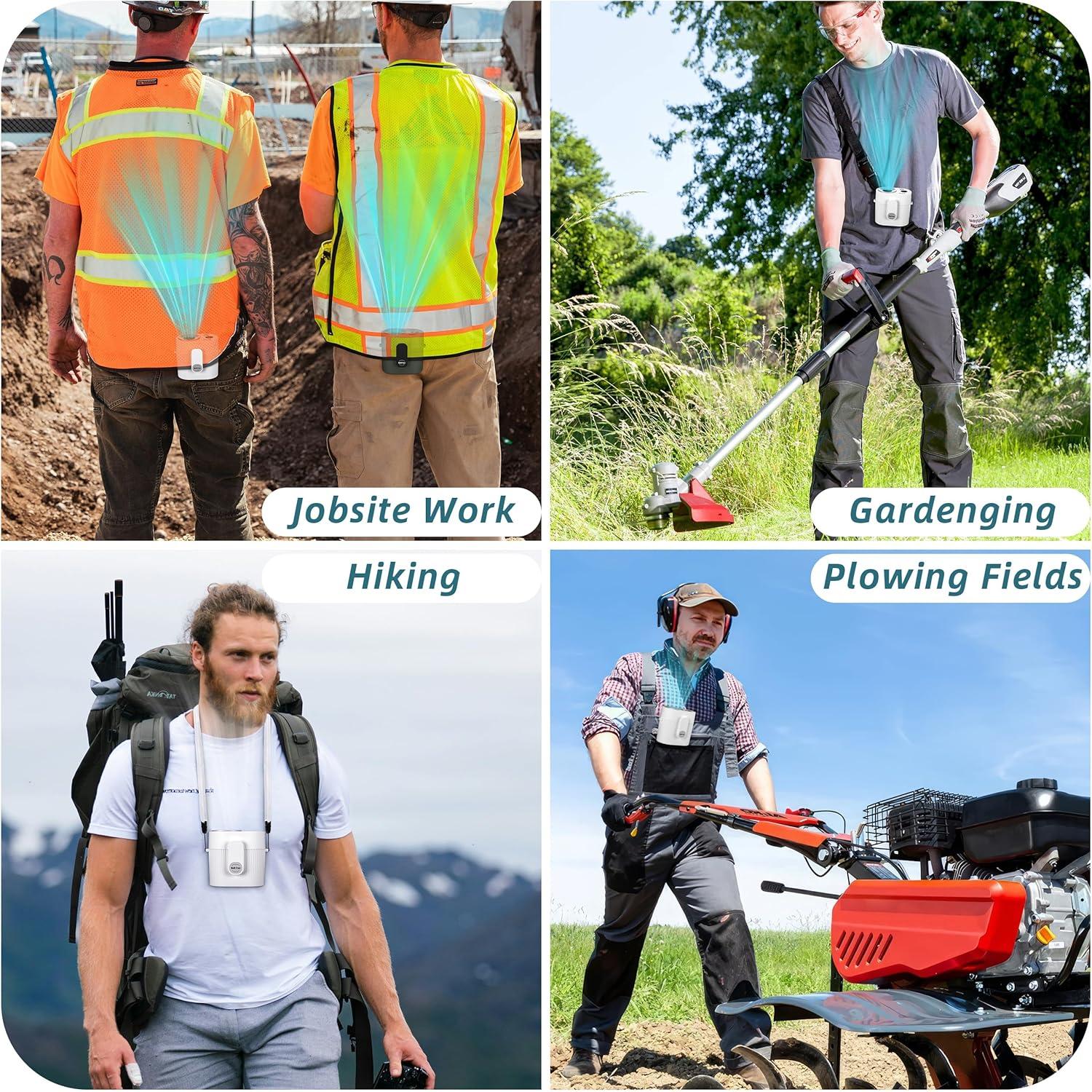 Ventilador de Cintura Portátil CIVPOWER 8000mAh 5 Velocidades