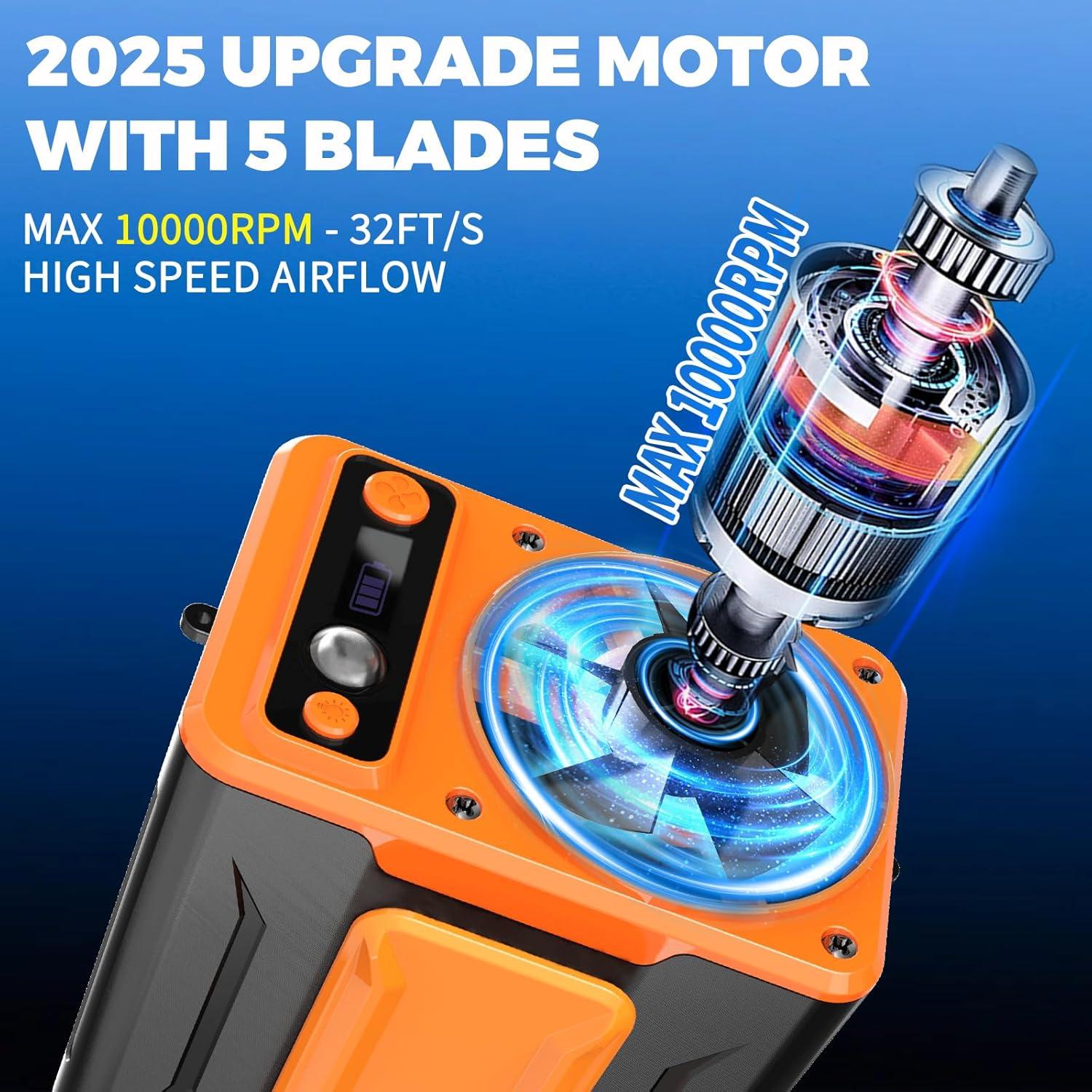 Ventilador de Cintura Portátil AOJLZF F13 5000mAh 4 Velocidades