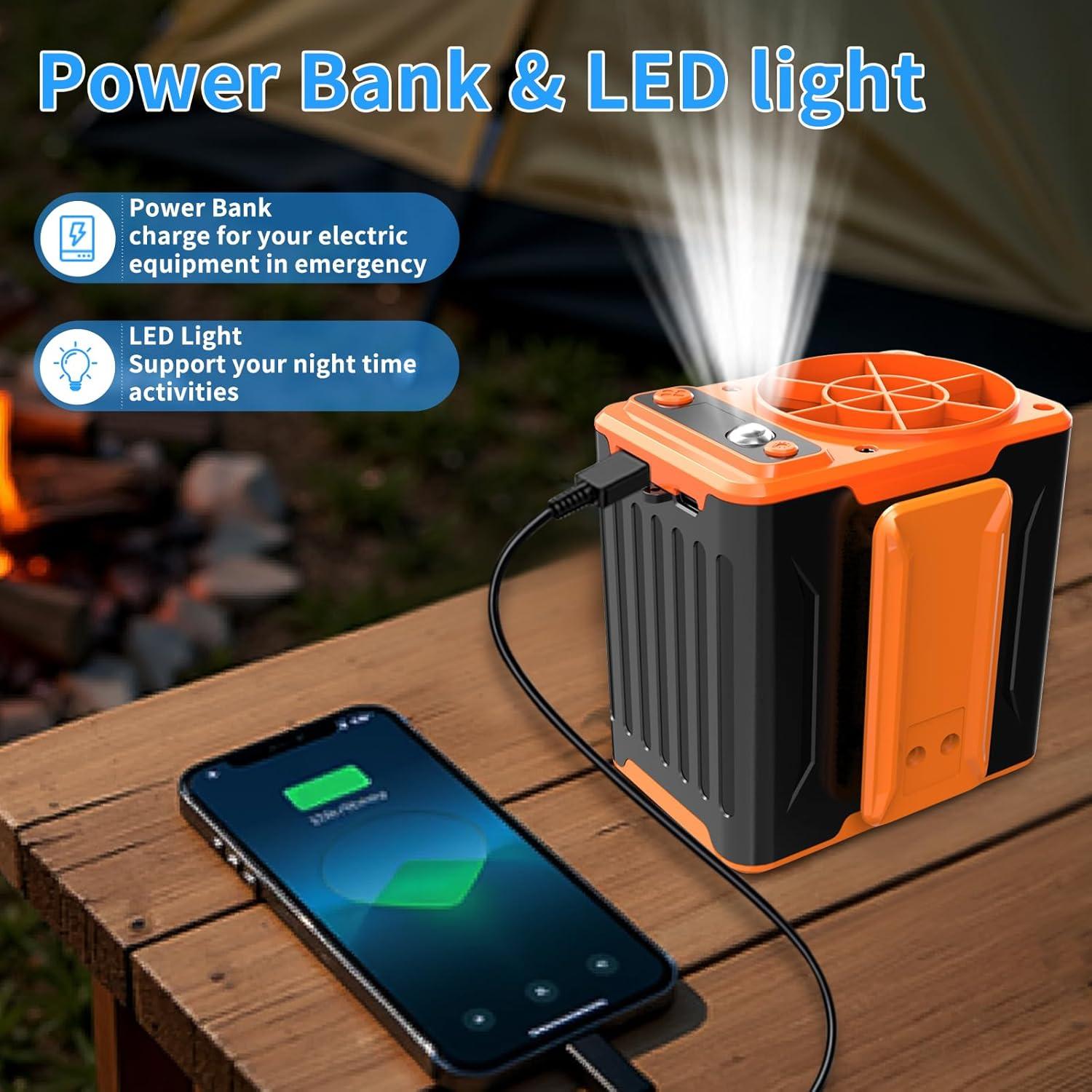 Ventilador de Cintura Portátil AOJLZF F13 5000mAh 4 Velocidades