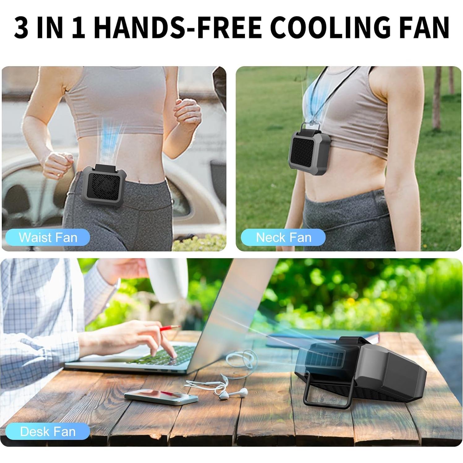 Ventilador Personal Portátil MHEOMTME Recargable 3 Velocidades